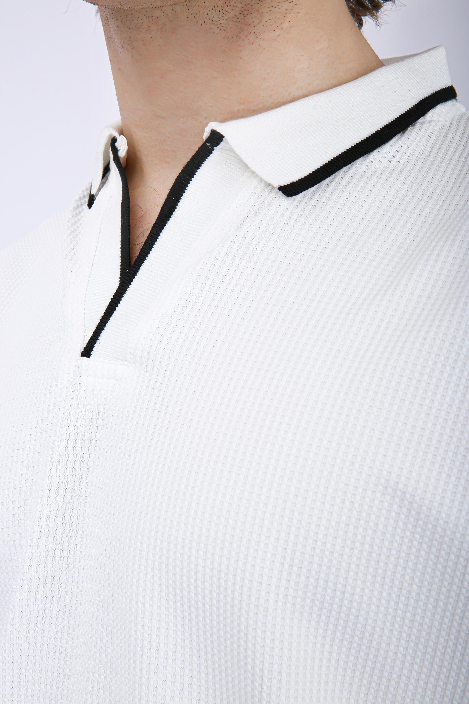 Men's Premium Tipped Polo T-Shirt - White