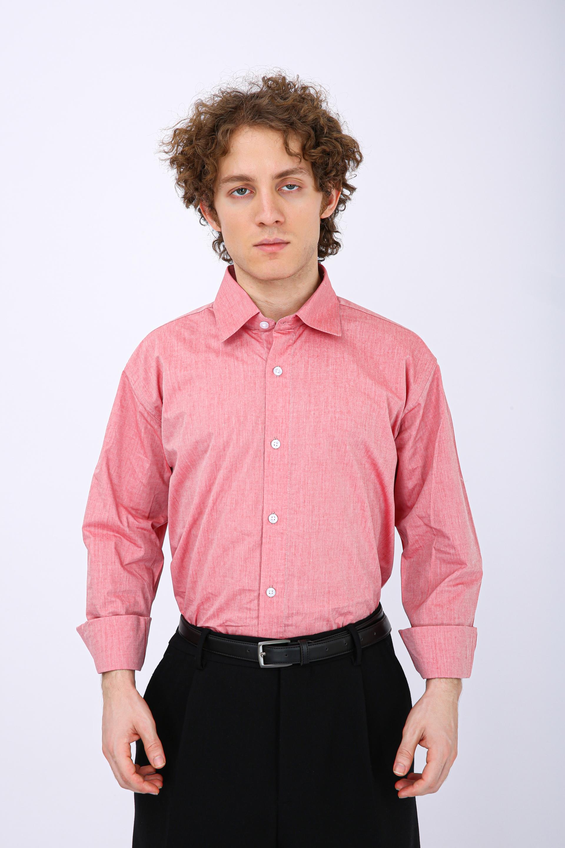 Premium Micro Check Formal Shirt - Pink