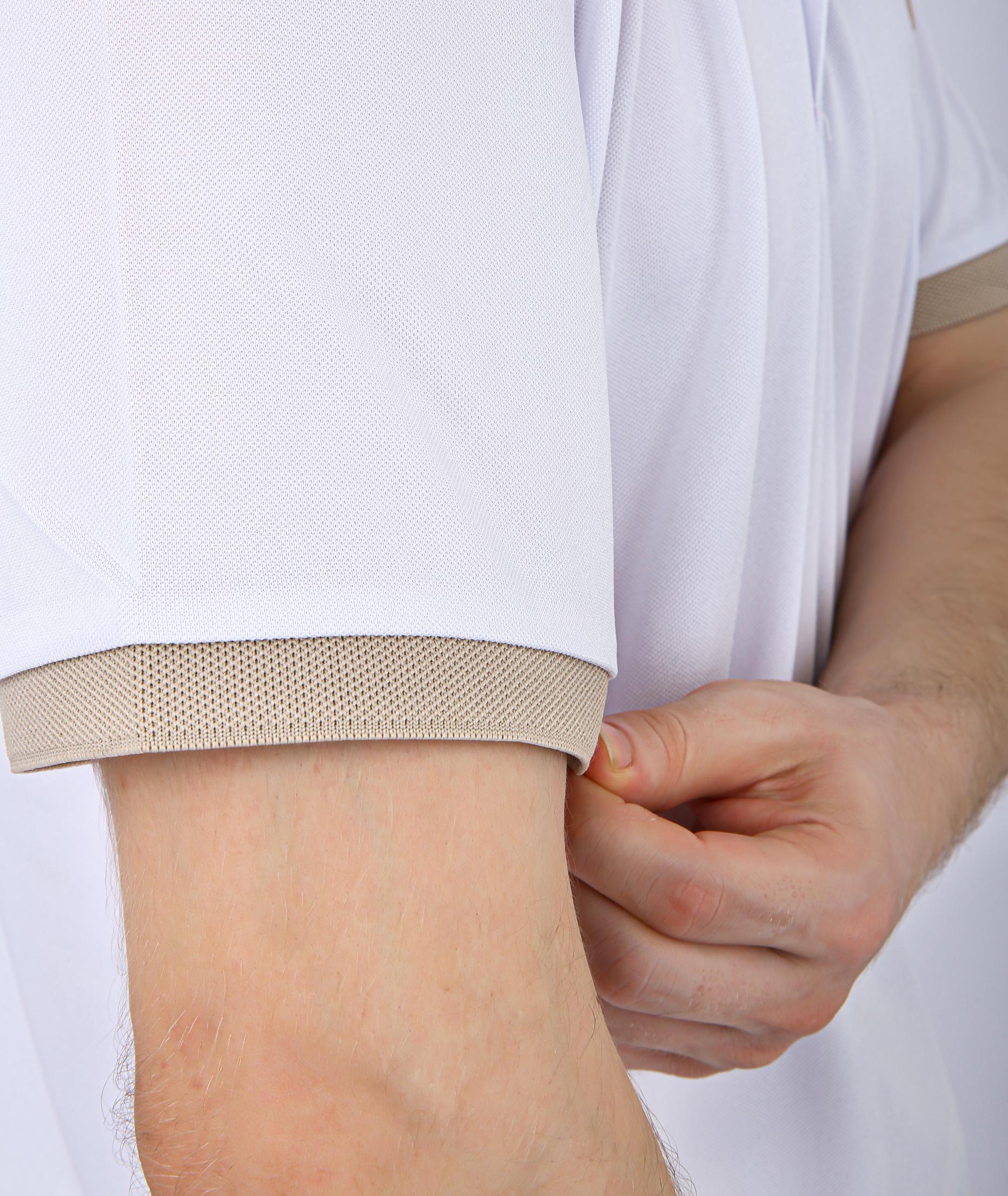 Men's Premium Contrast Collar Polo T-Shirt - White