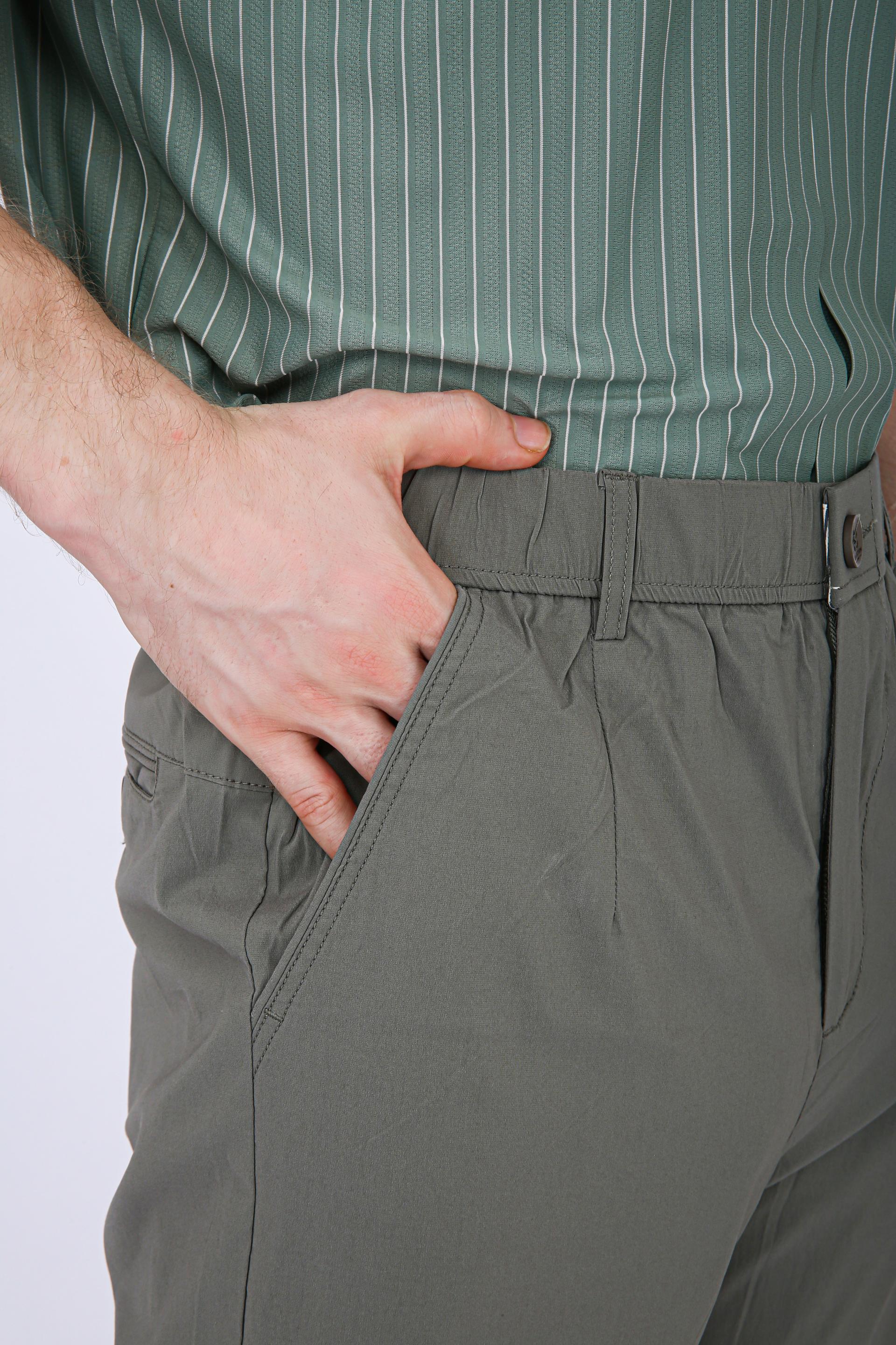 Men's Premium Drawstring Casual Trousers - Olive Green
