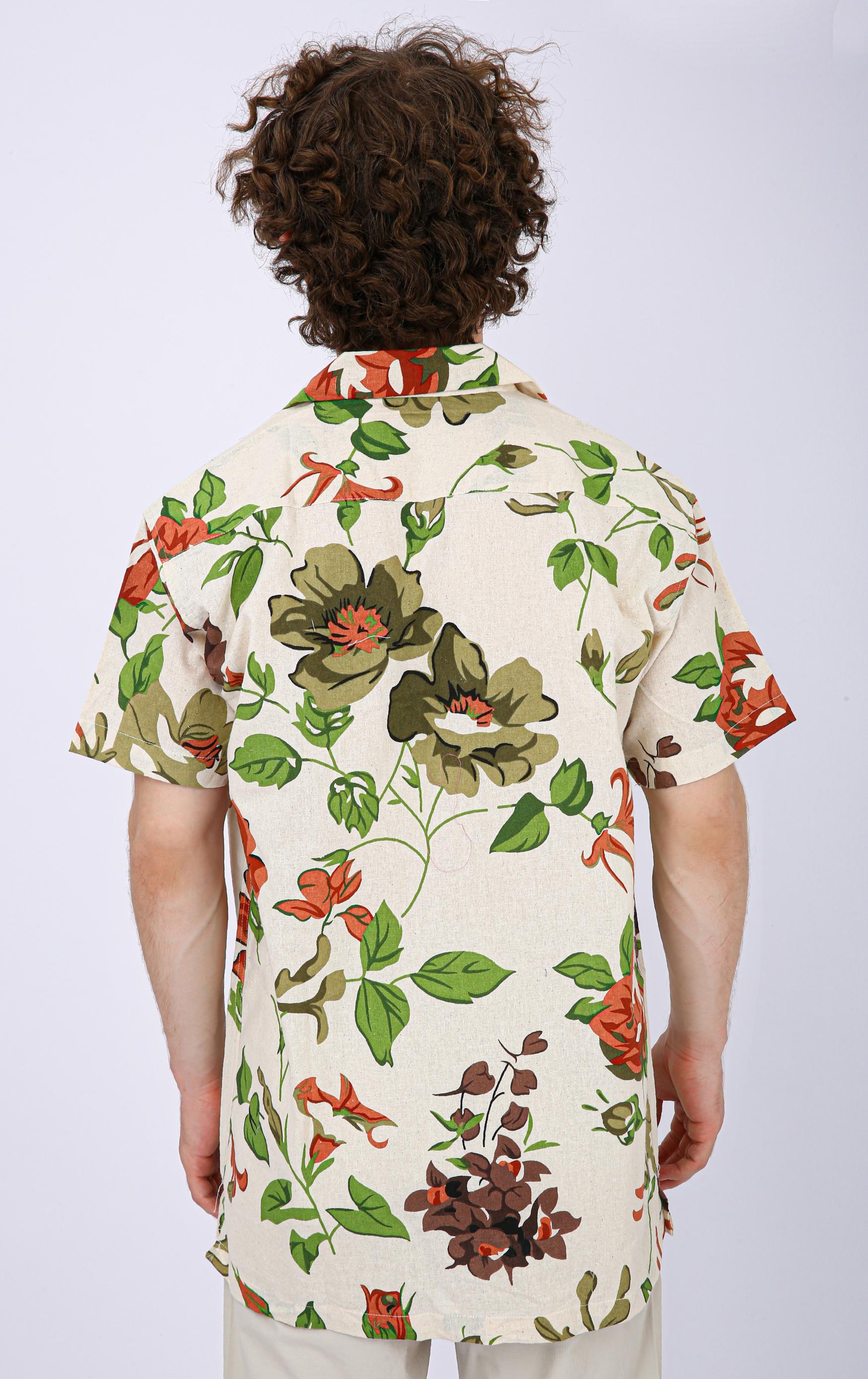 Premium Cuban Collar Patch Pocket Shirt - Off White