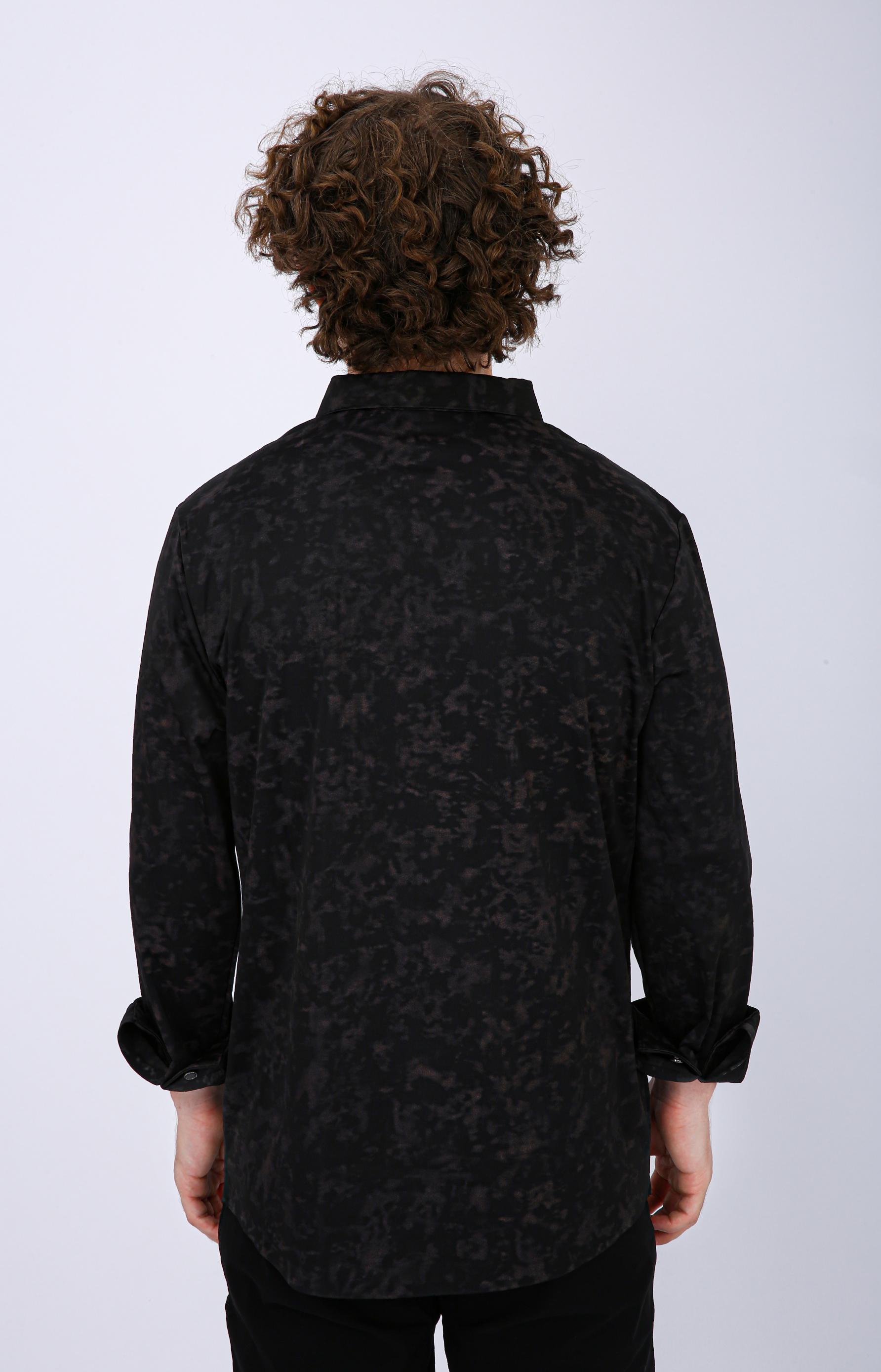 Premium Printed Casual Shirt - Black
