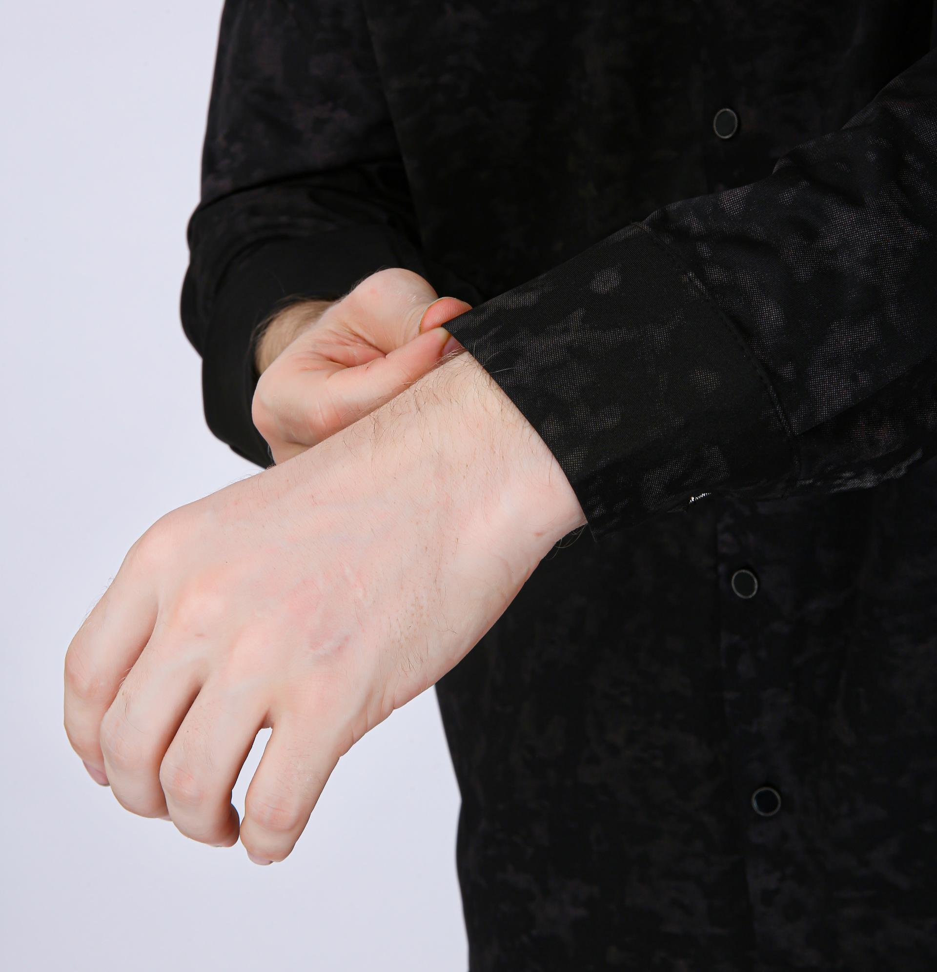 Premium Printed Casual Shirt - Black
