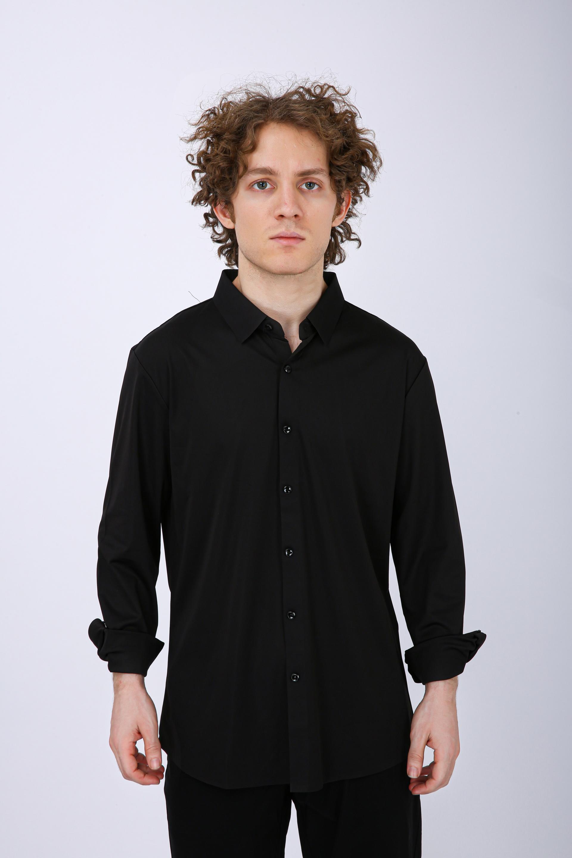 Premium Solid Formal Shirt - Black