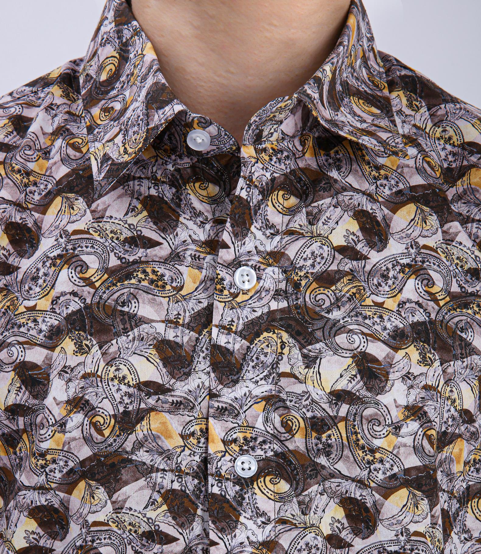 Premium Geometric Printed Casual Shirt - Multi Color