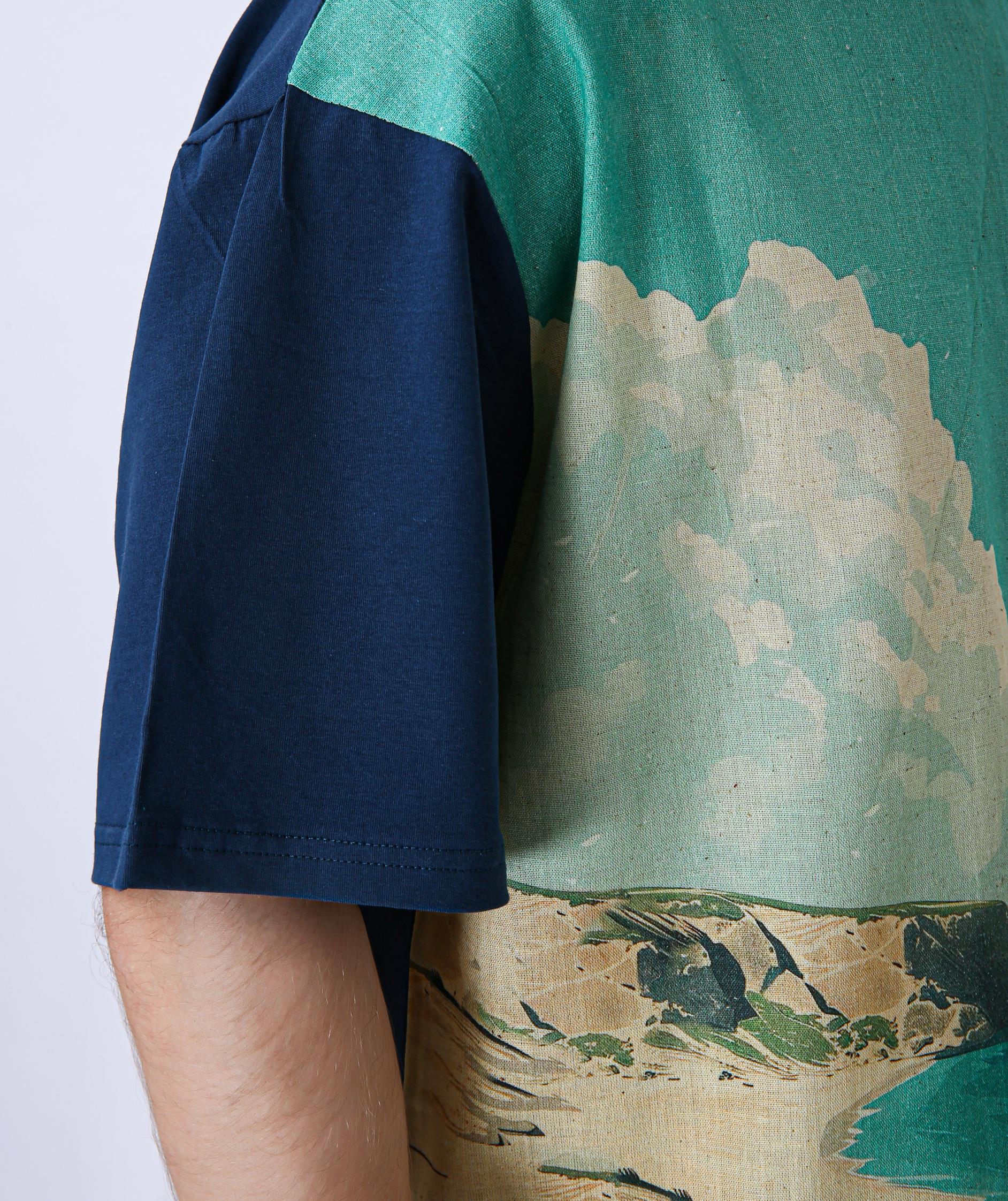 Premium Printed Co-Ord Set - Blue & Green Sea
