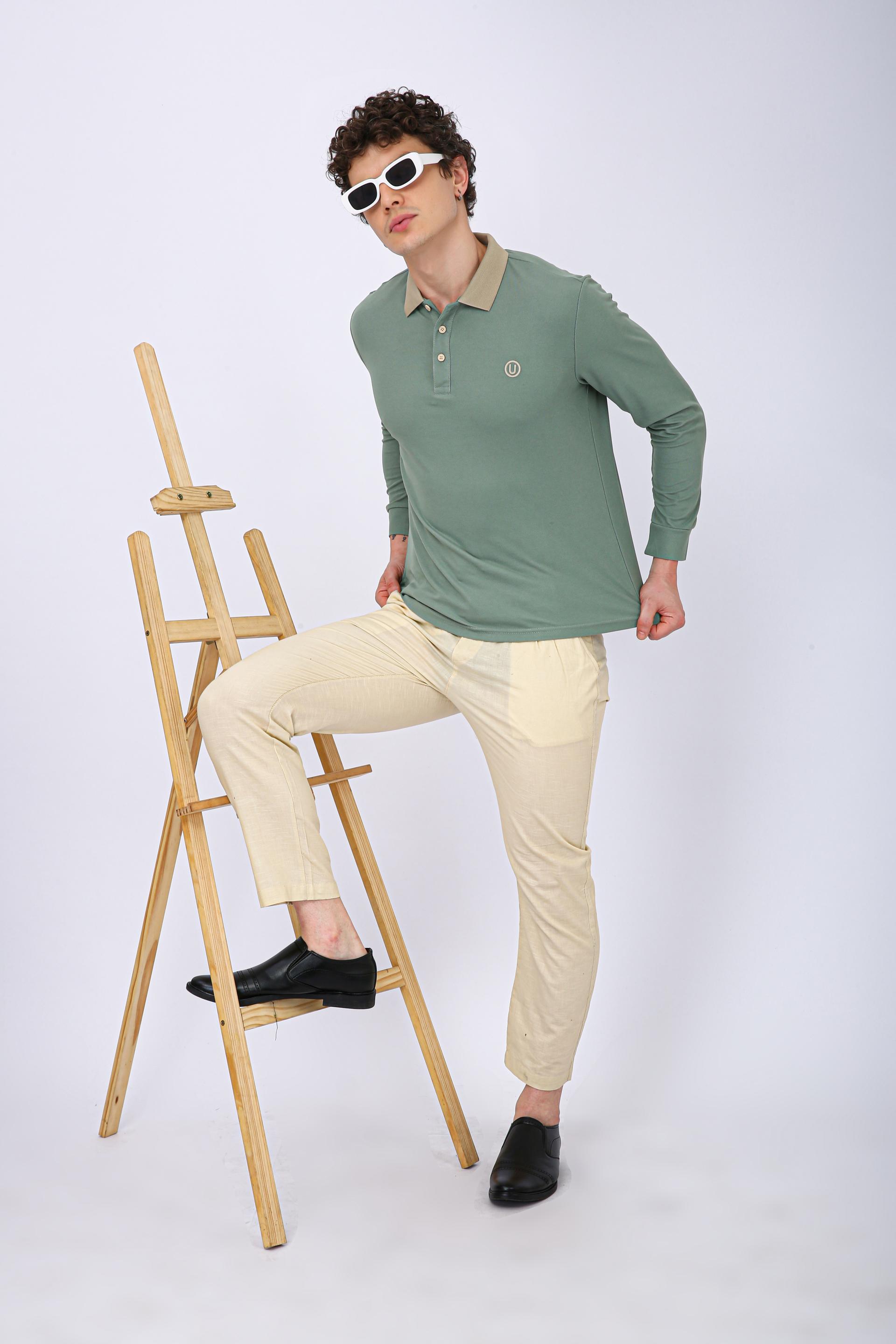 Men's Premium Polo T-Shirt - Olive