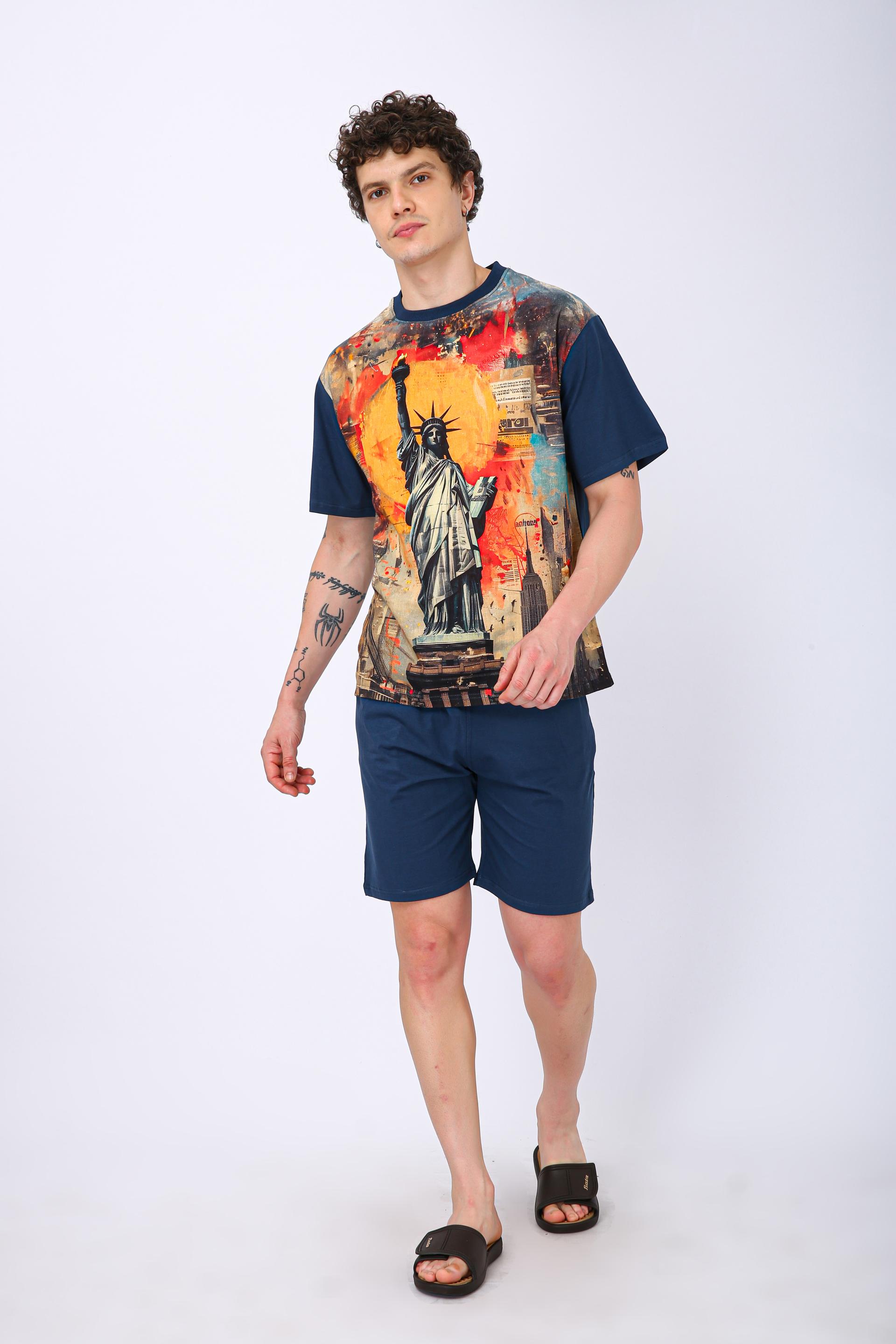 Premium Printed Co-Ord Set - Statue Of Liberty