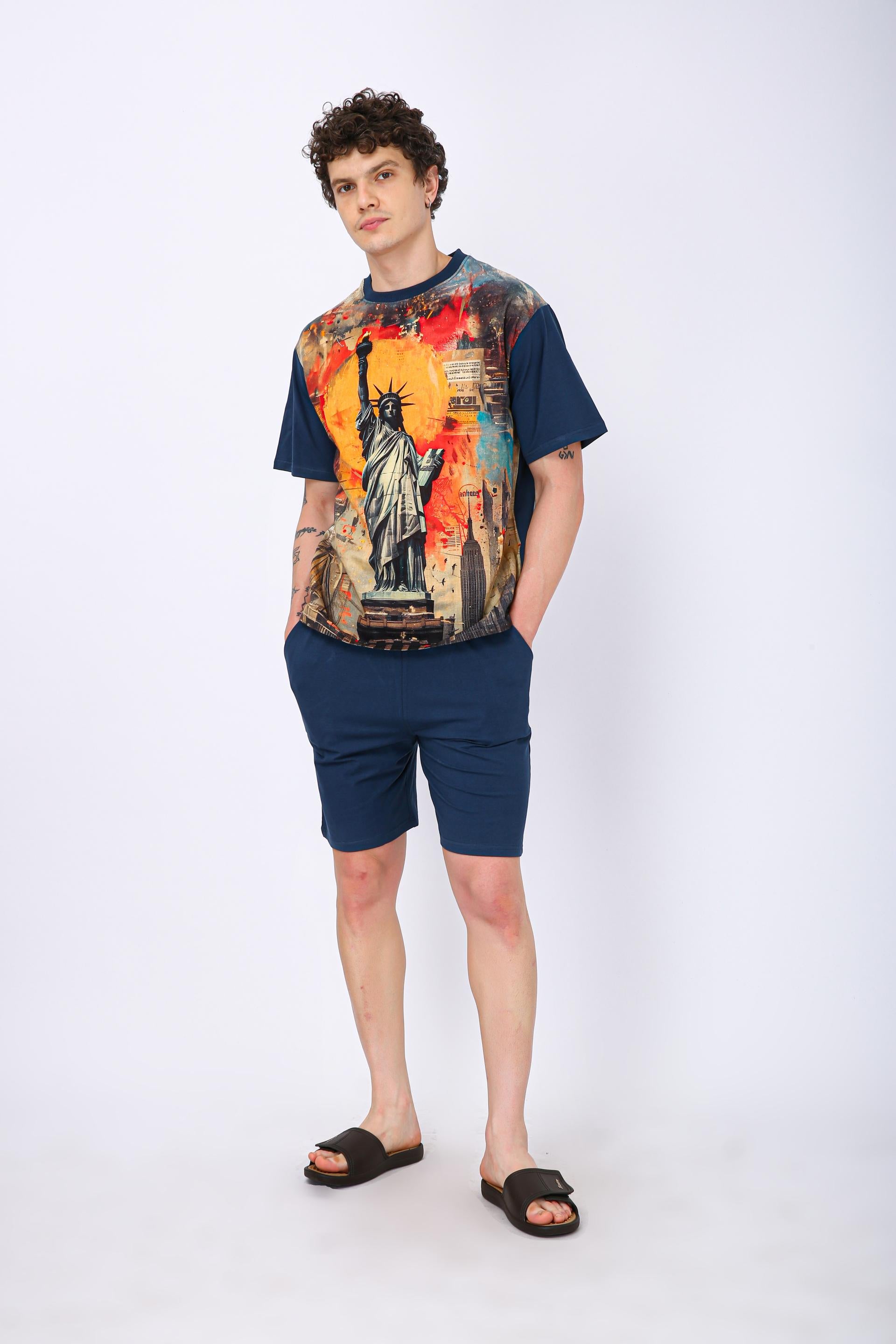 Premium Printed Co-Ord Set - Statue Of Liberty