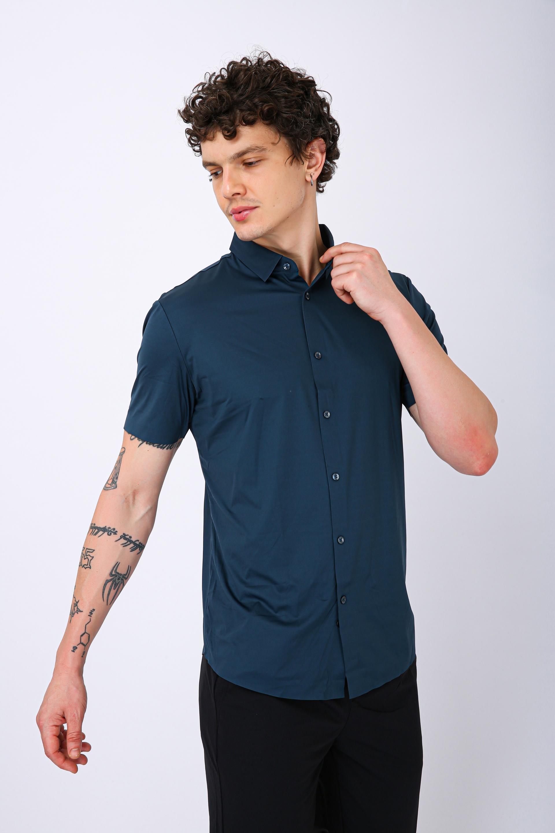 Men's Premium Solid Half Formal Shirt - Morpich