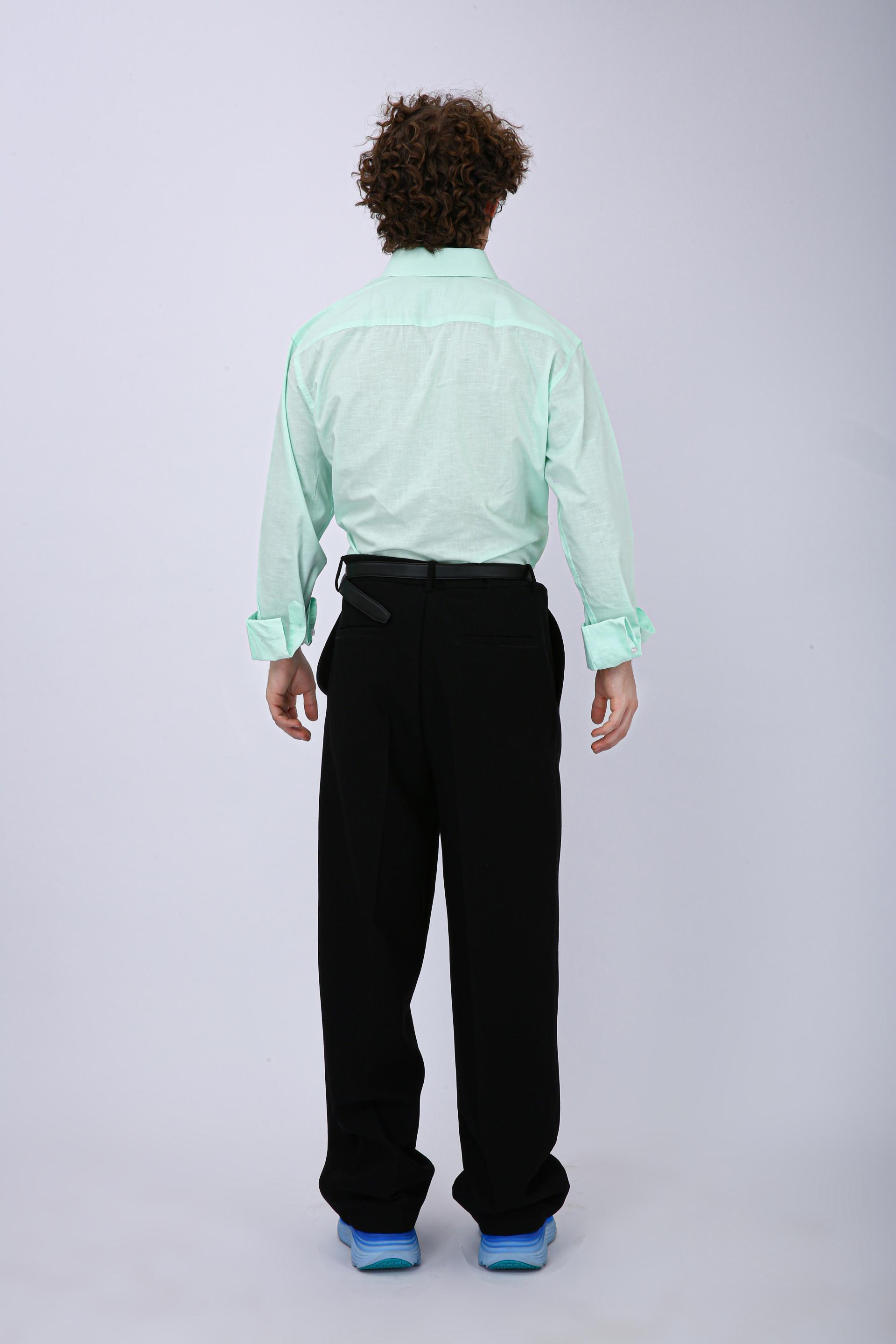 Premium Formal Cotton Shirt - Light Green