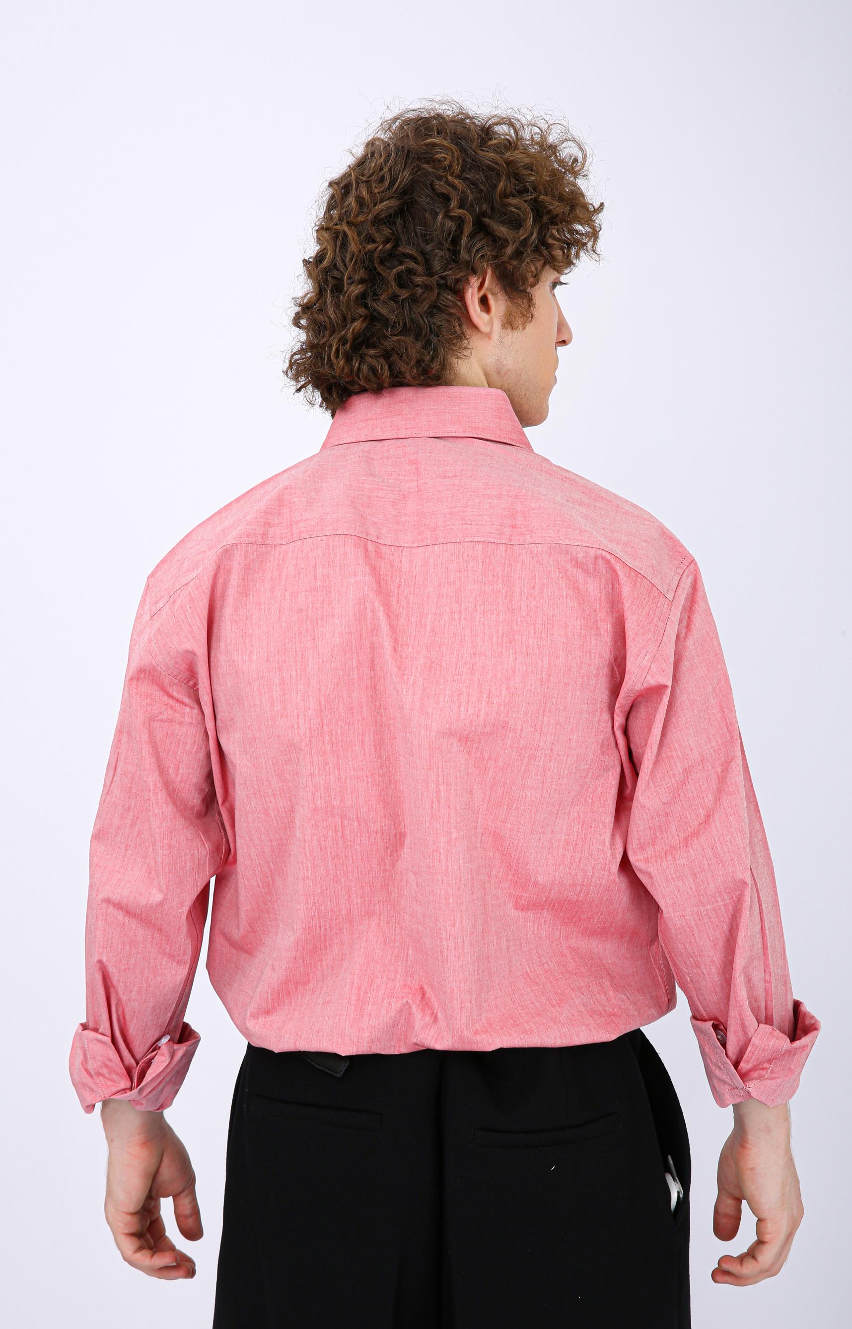 Premium Micro Check Formal Shirt - Pink