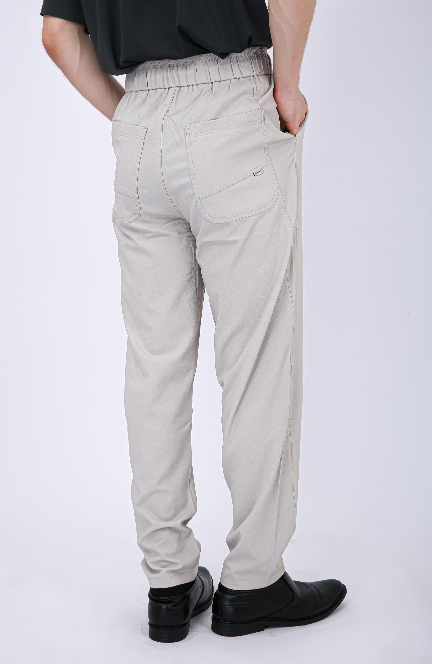 Men's Premium Drawstring Casual Trousers - Grey