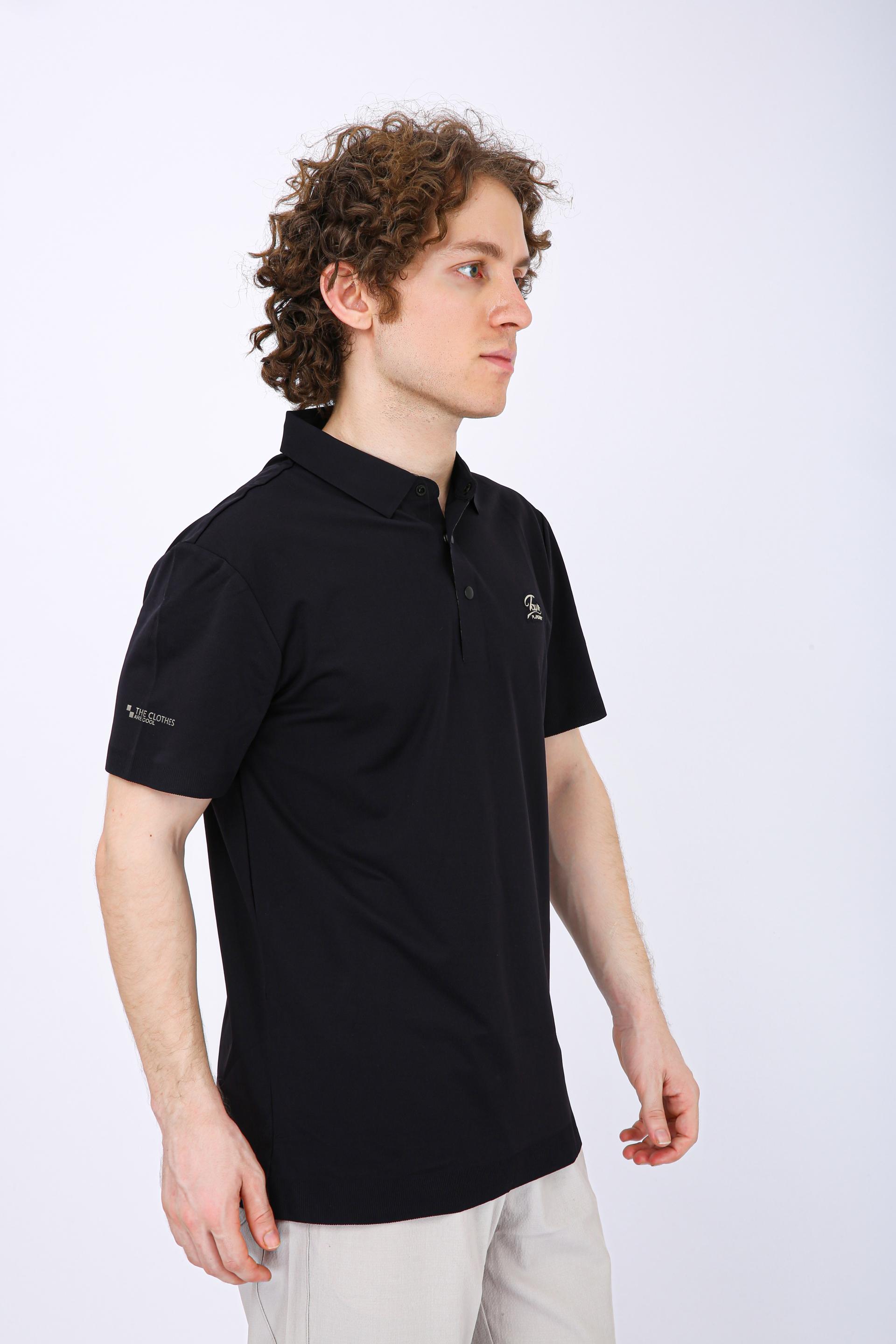 Men's Premium Solid Polo T-Shirt - Black