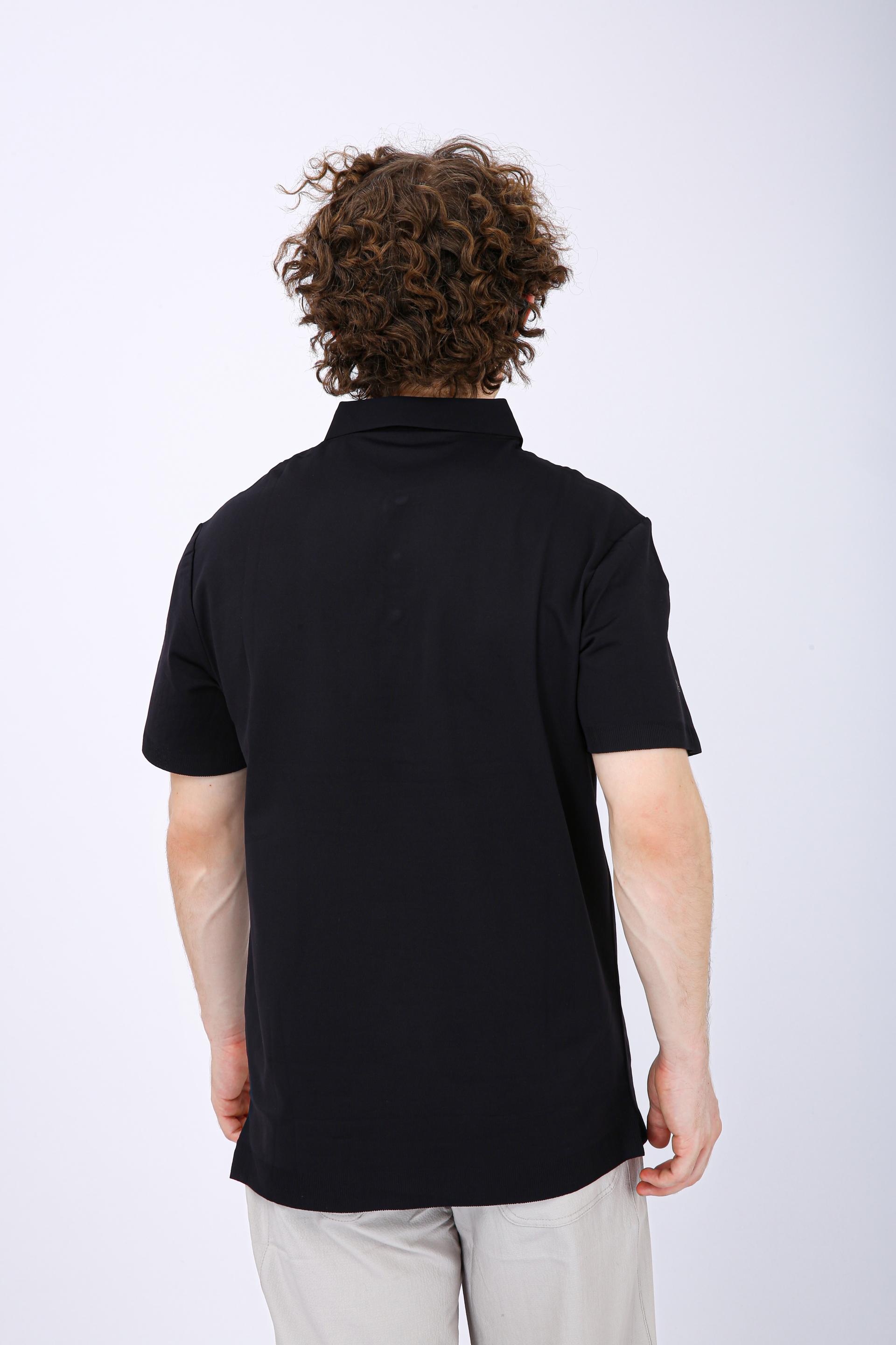 Men's Premium Solid Polo T-Shirt - Black