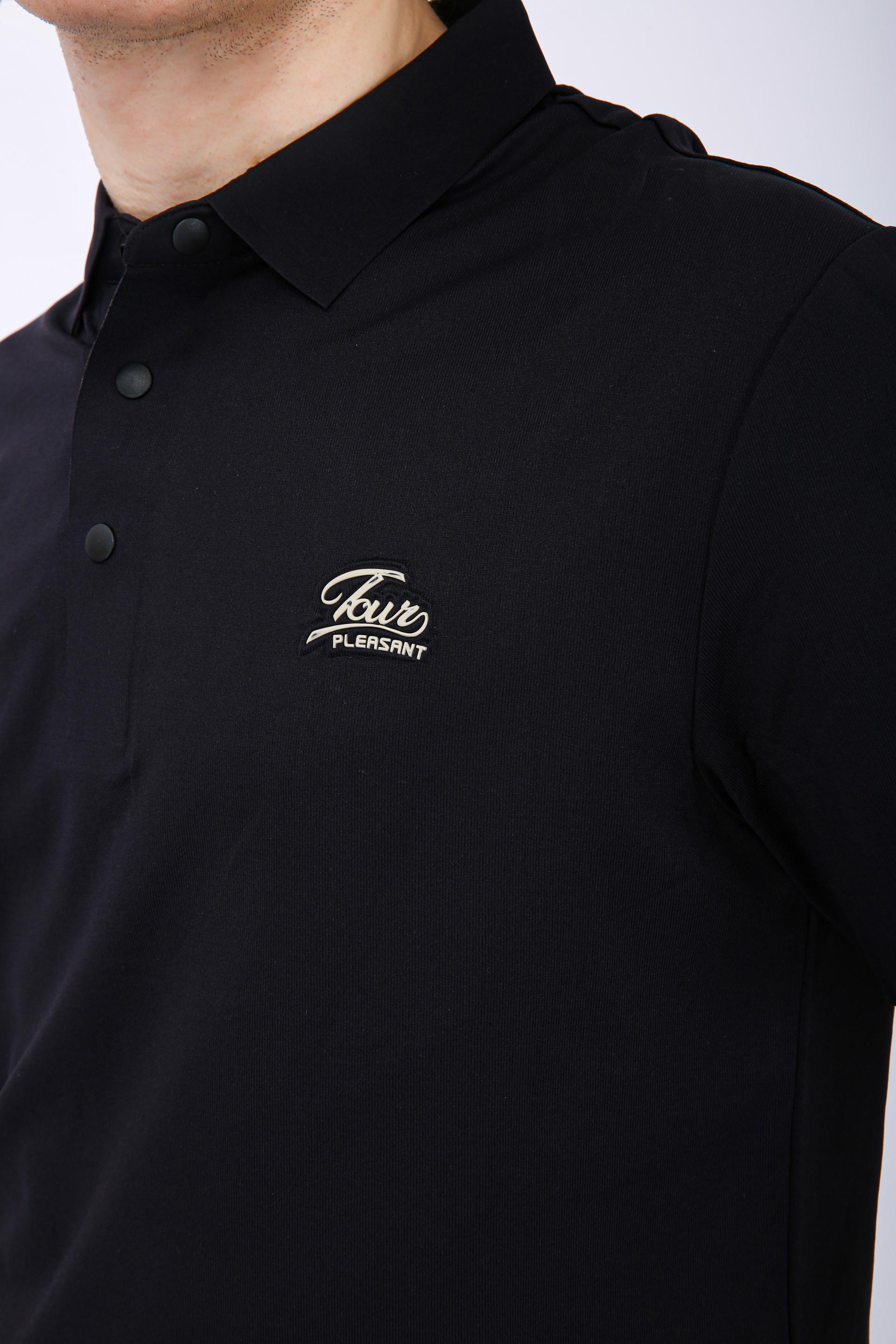 Men's Premium Solid Polo T-Shirt - Black