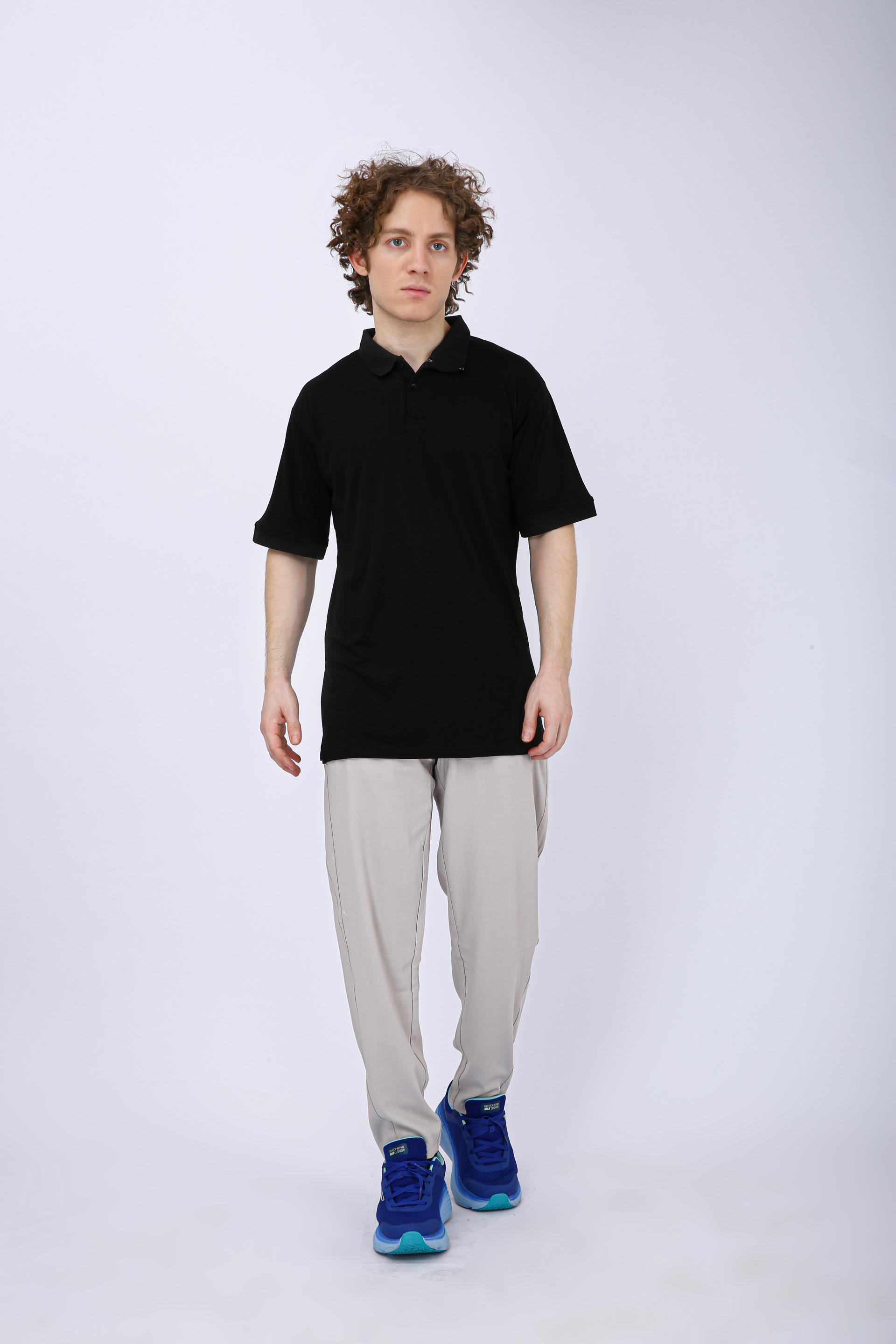 Men's Premium Half Sleeve Polo T-Shirt - Black