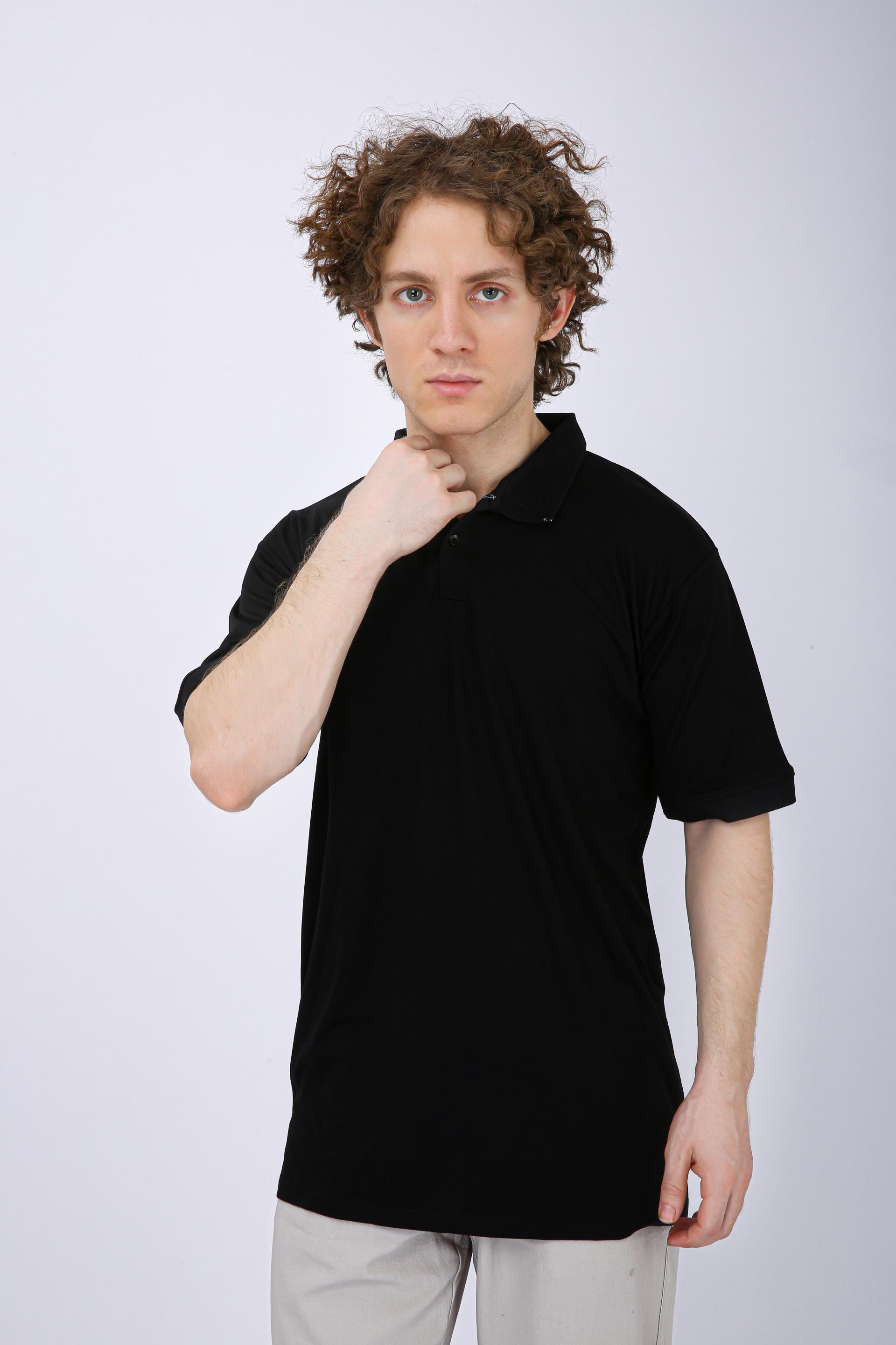 Men's Premium Half Sleeve Polo T-Shirt - Black