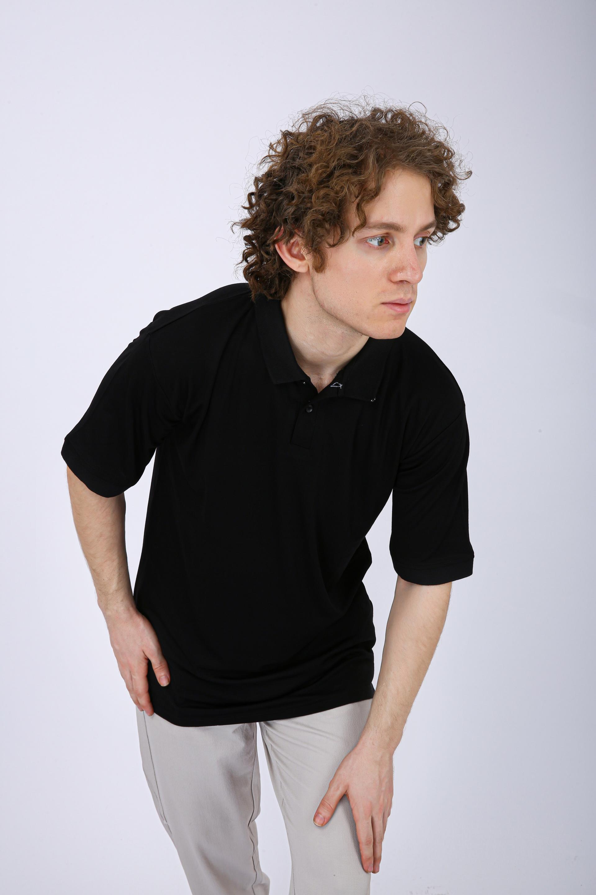 Men's Premium Half Sleeve Polo T-Shirt - Black