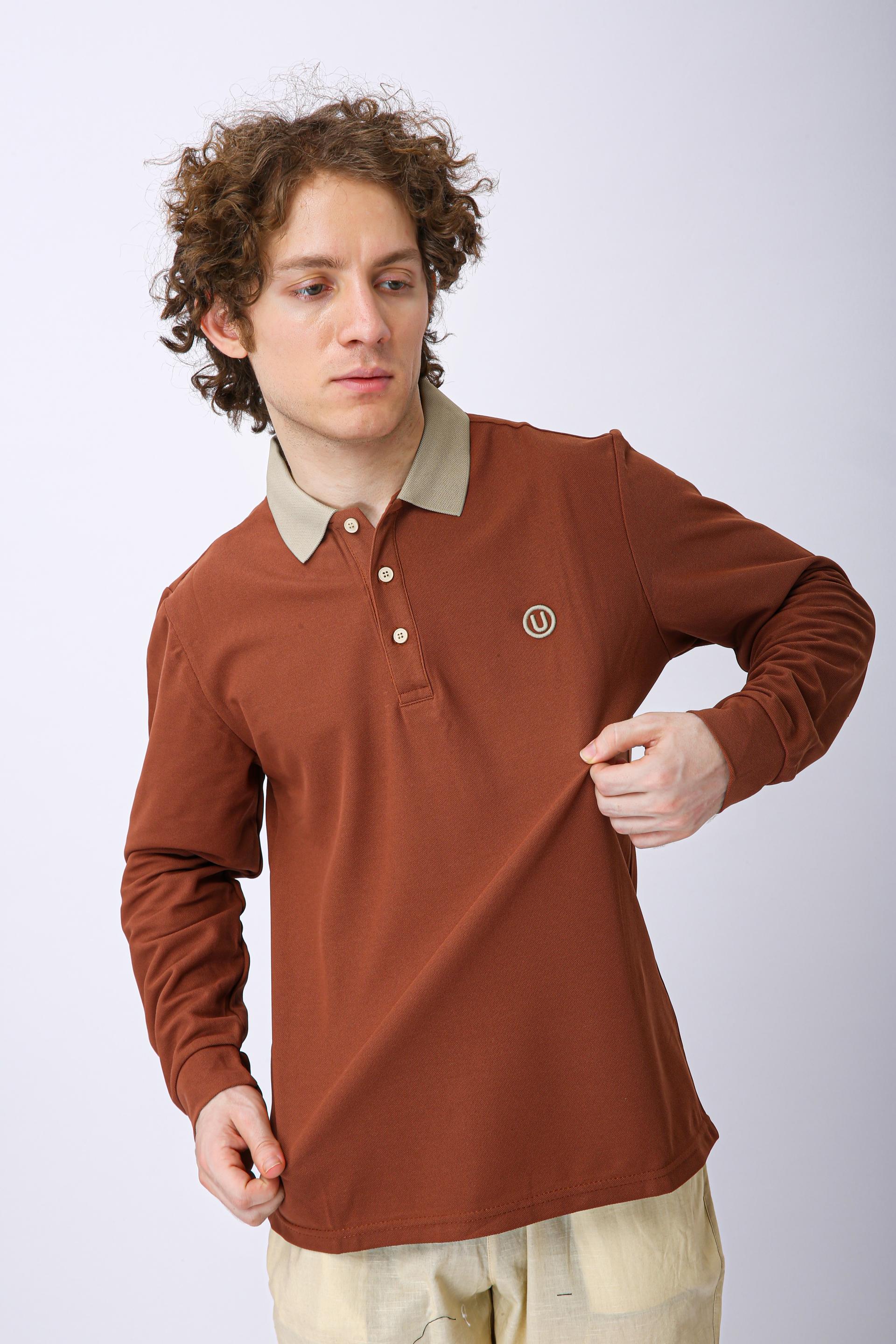 Men's Premium Polo T-Shirt - Brown
