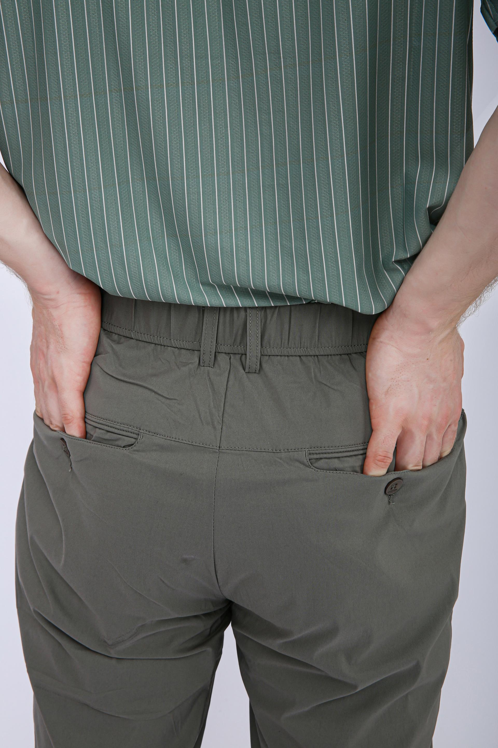 Men's Premium Drawstring Casual Trousers - Olive Green