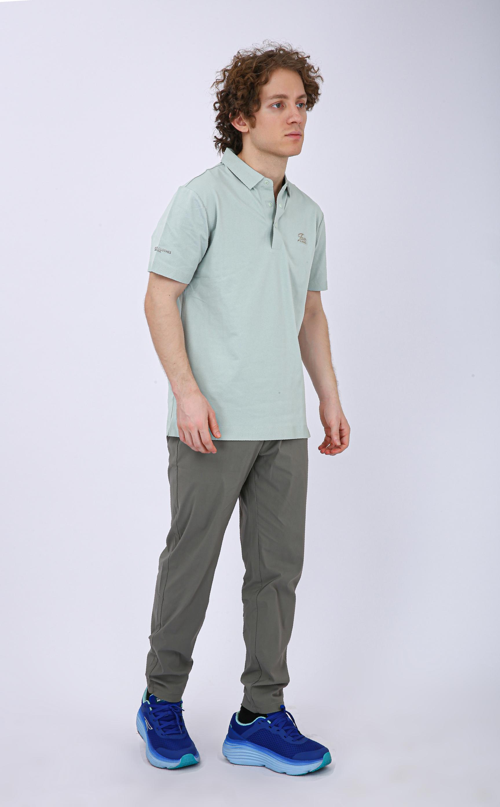 Men's Premium Solid Polo T-Shirt - Sea Green