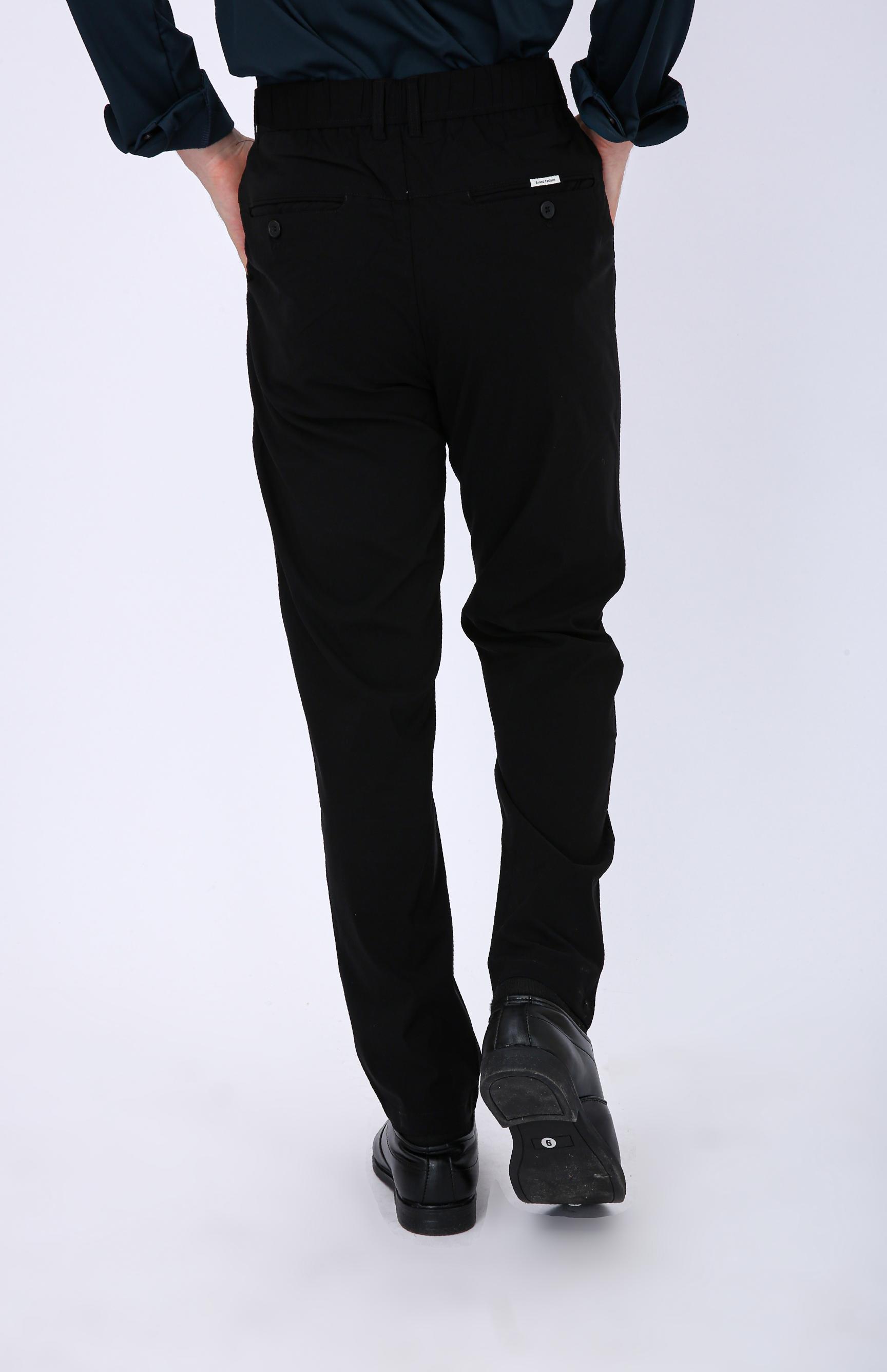Men's Premium Drawstring Casual Trousers - Black