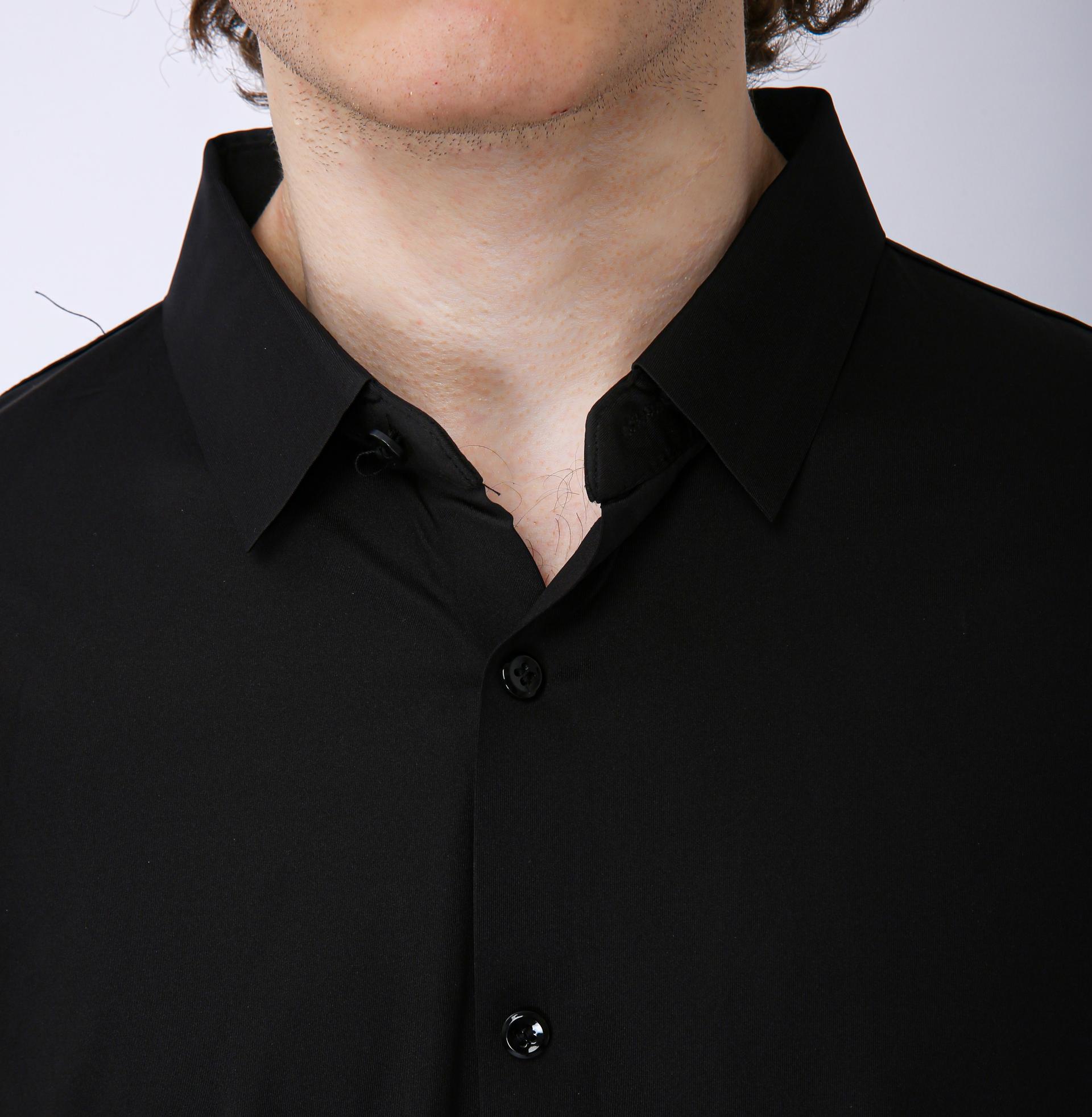 Premium Solid Formal Shirt  - Black