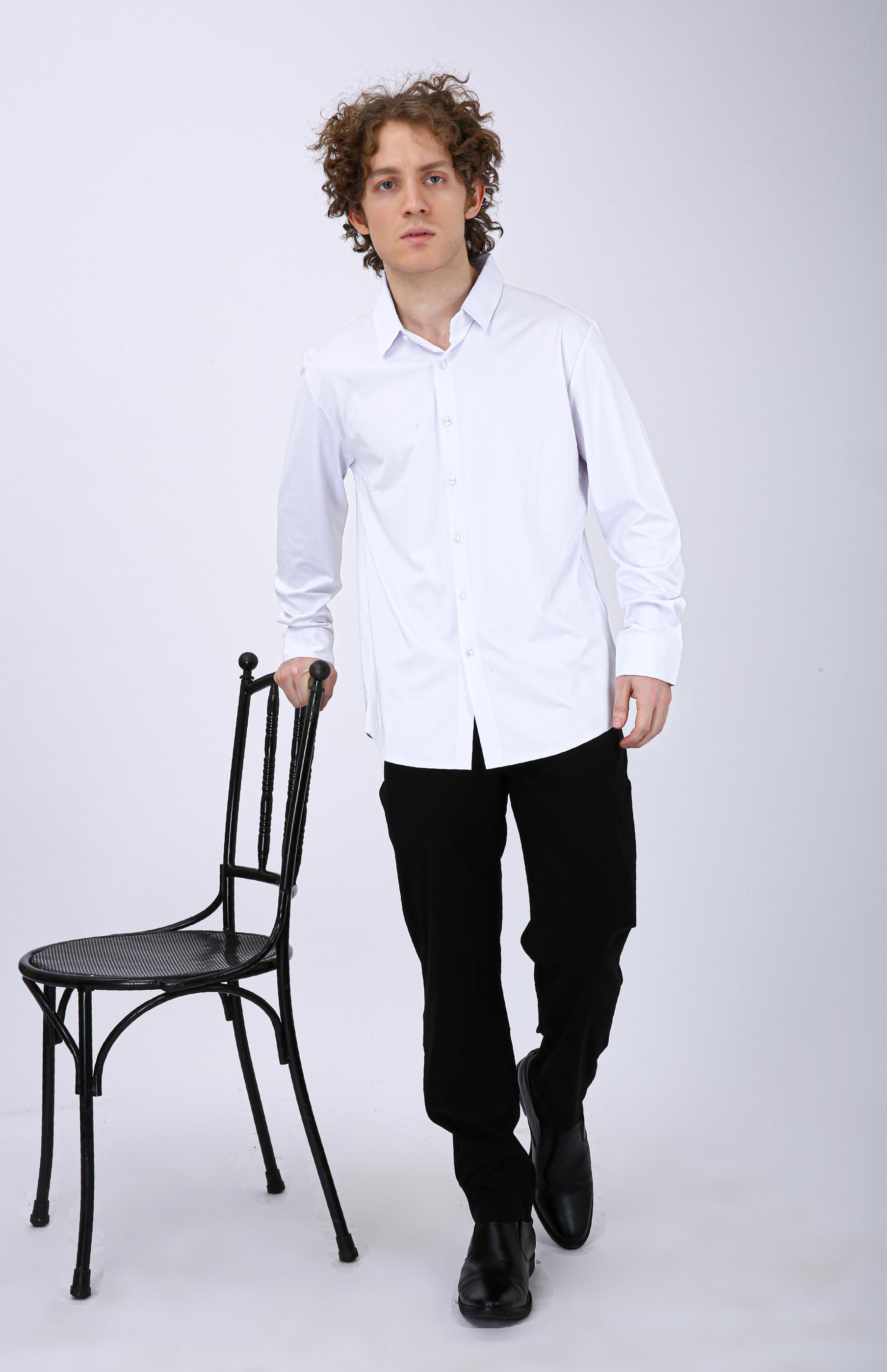 Premium Solid Formal Shirt  - White