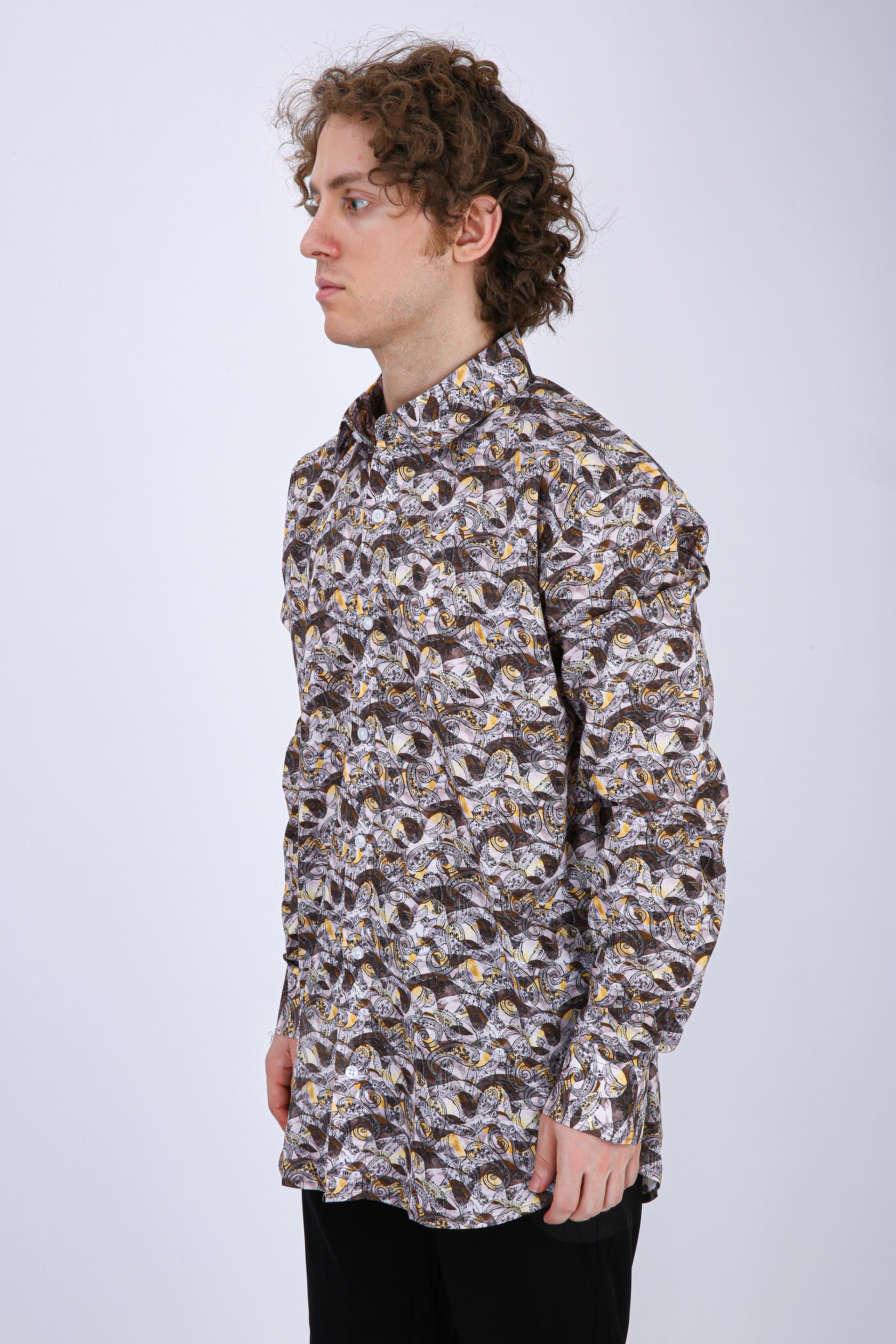 Premium Geometric Printed Casual Shirt - Multi Color
