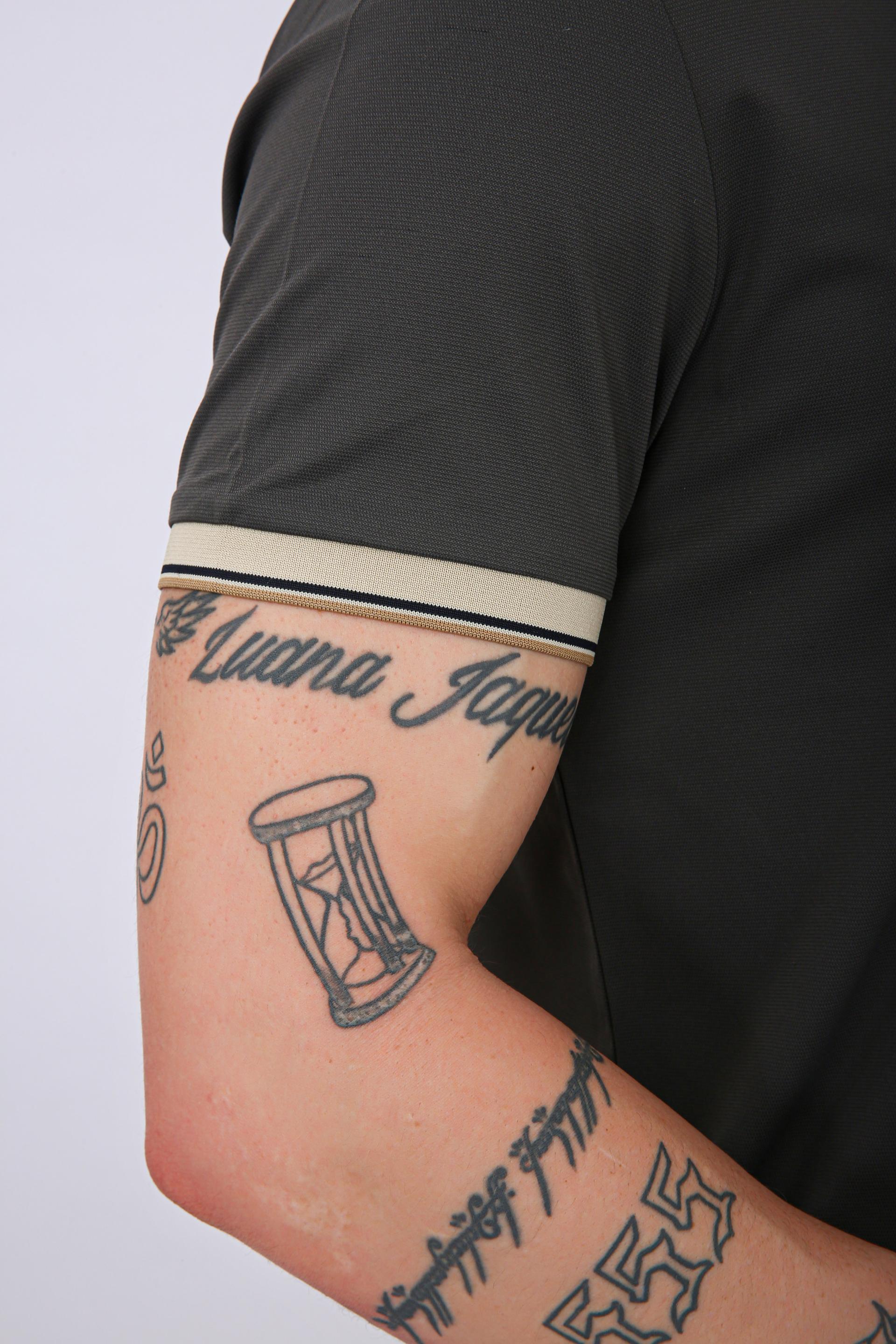 Men's Premium Contrast Tipped Polo T-Shirt - Grey