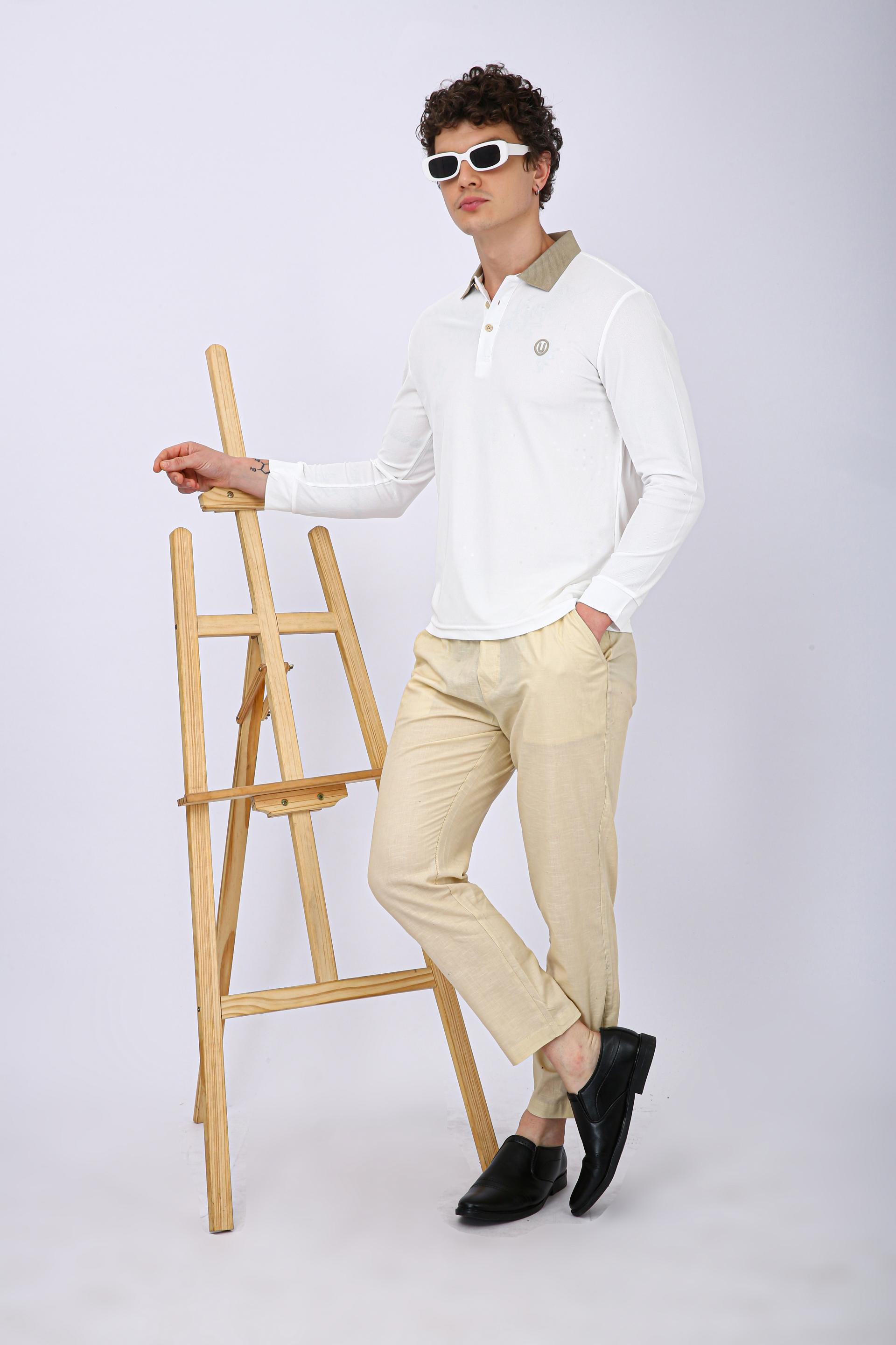 Men's Premium Polo T-Shirt - White