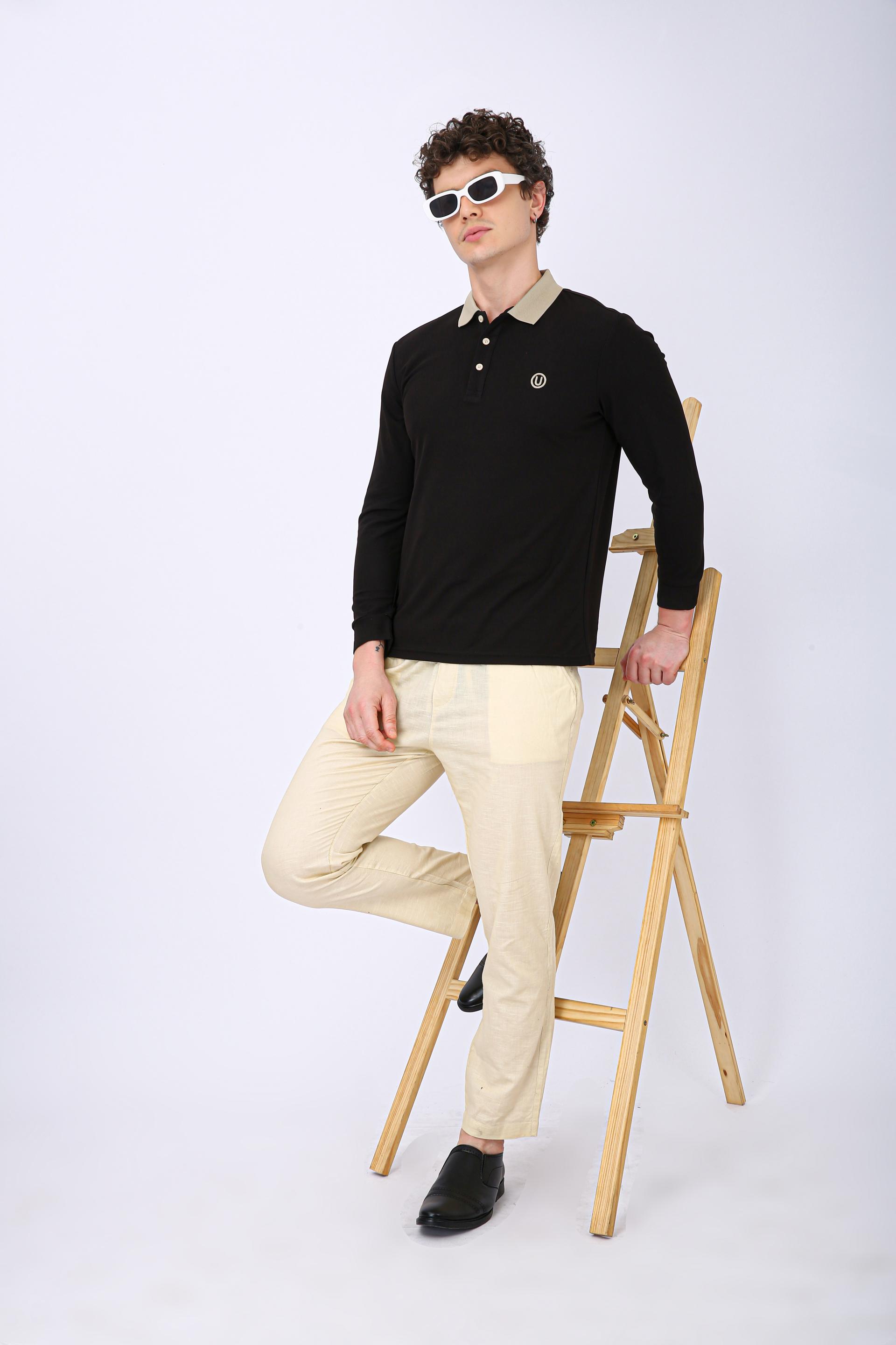 Men's Premium Polo T-Shirt - Black