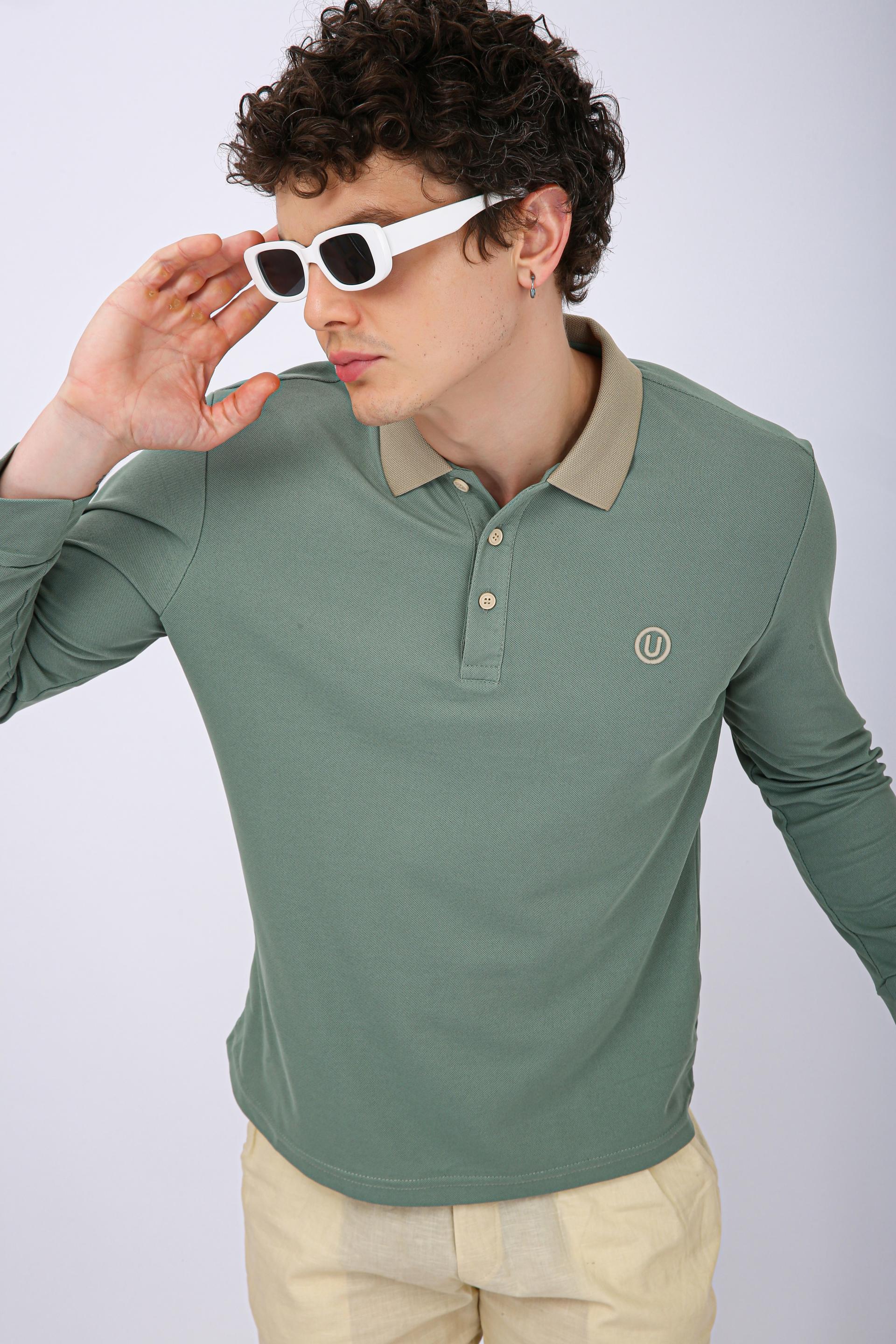 Men's Premium Polo T-Shirt - Olive