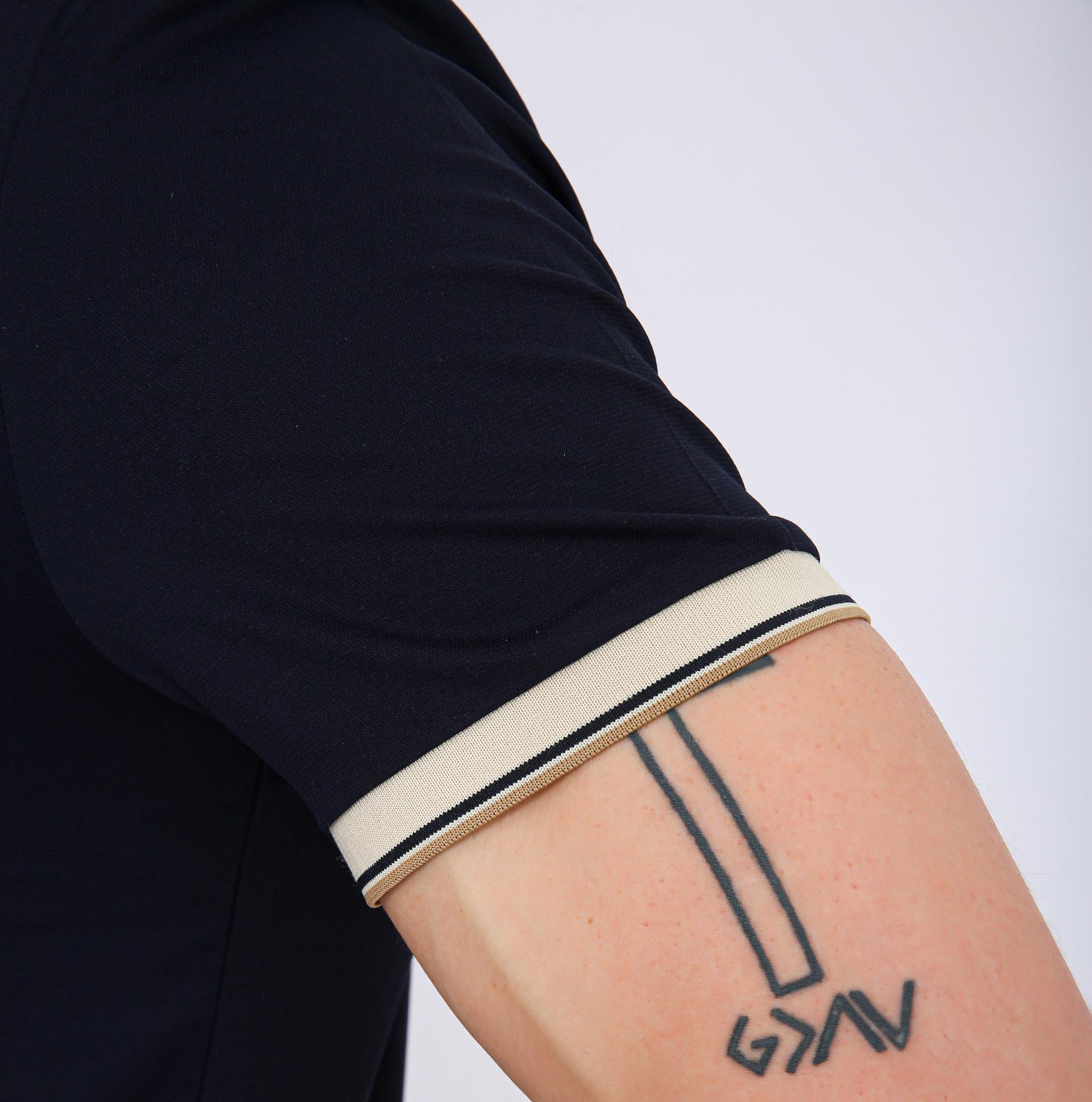 Men's Premium Contrast Tipped Polo T-Shirt - Navy