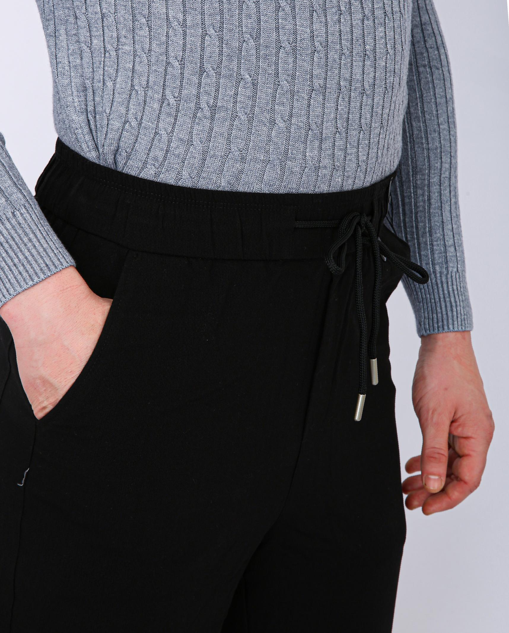 Men's Premium Drawstring Casual Trousers - Black