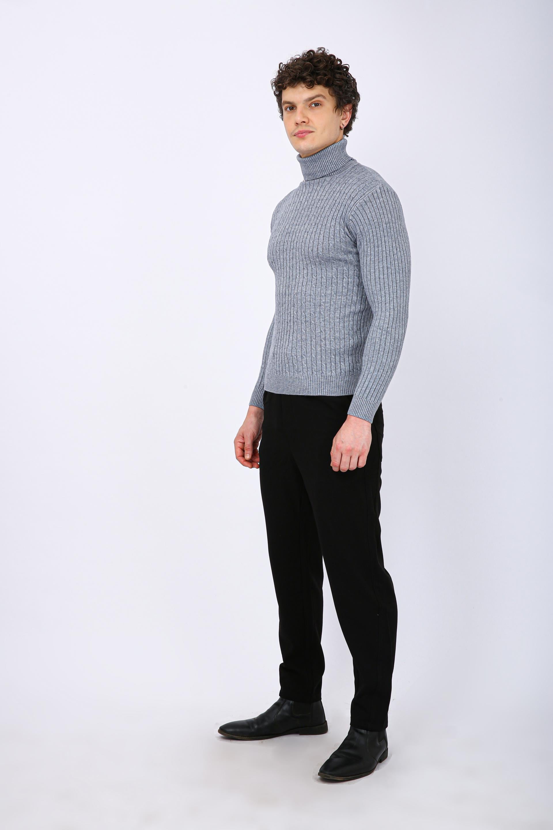 Men's Premium Drawstring Casual Trousers - Black
