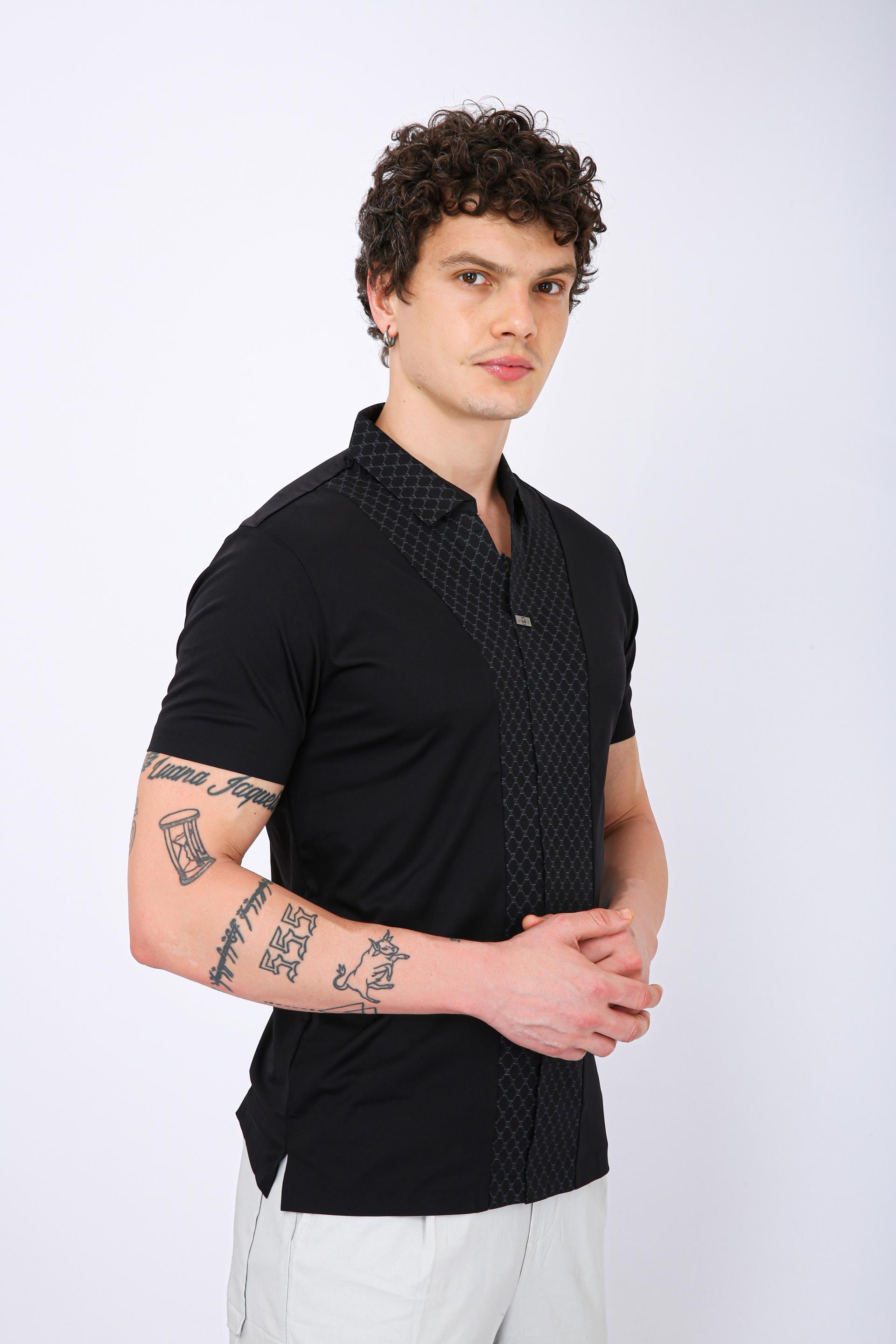 Premium Designer Polo T-Shirt - Black