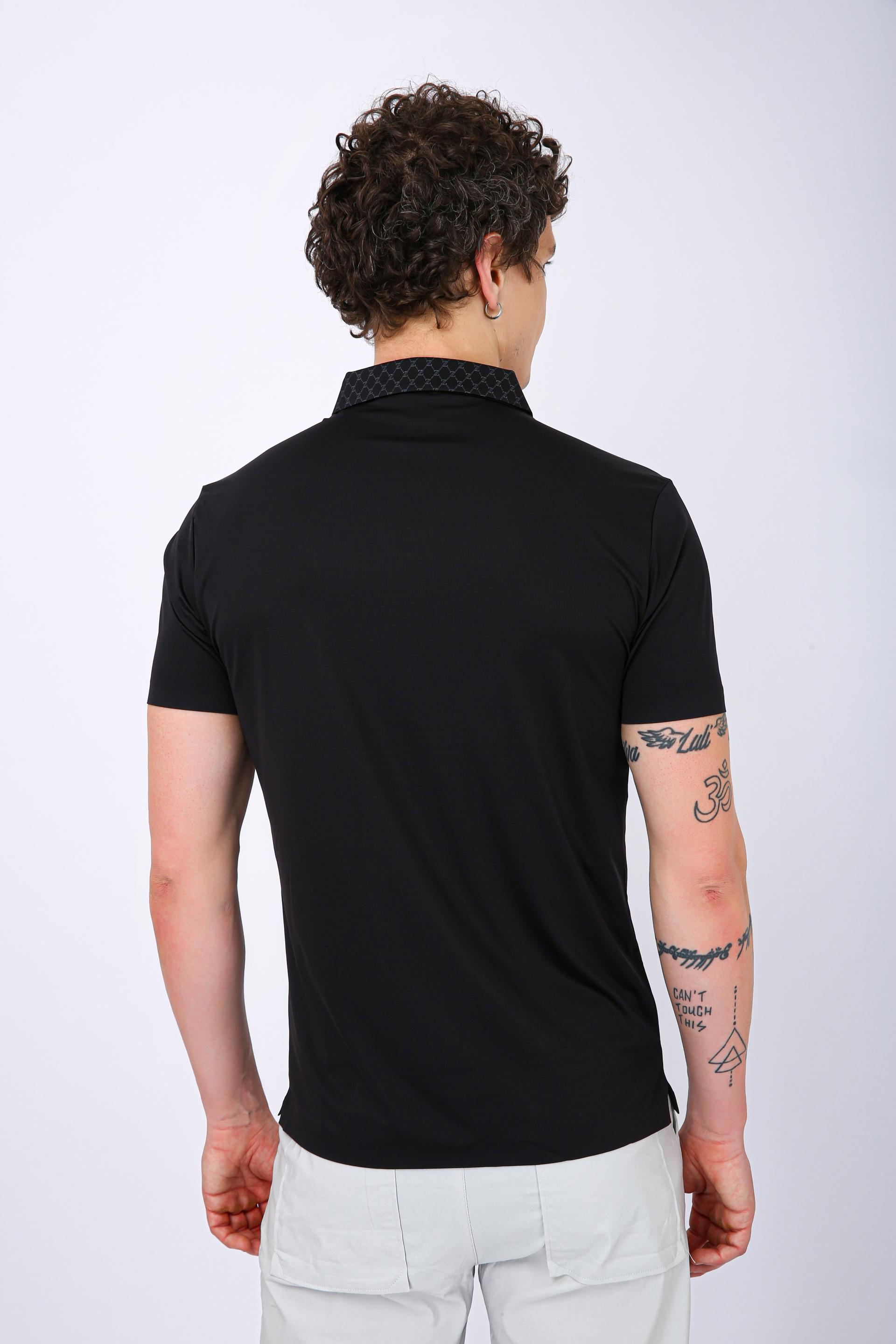 Premium Designer Polo T-Shirt - Black