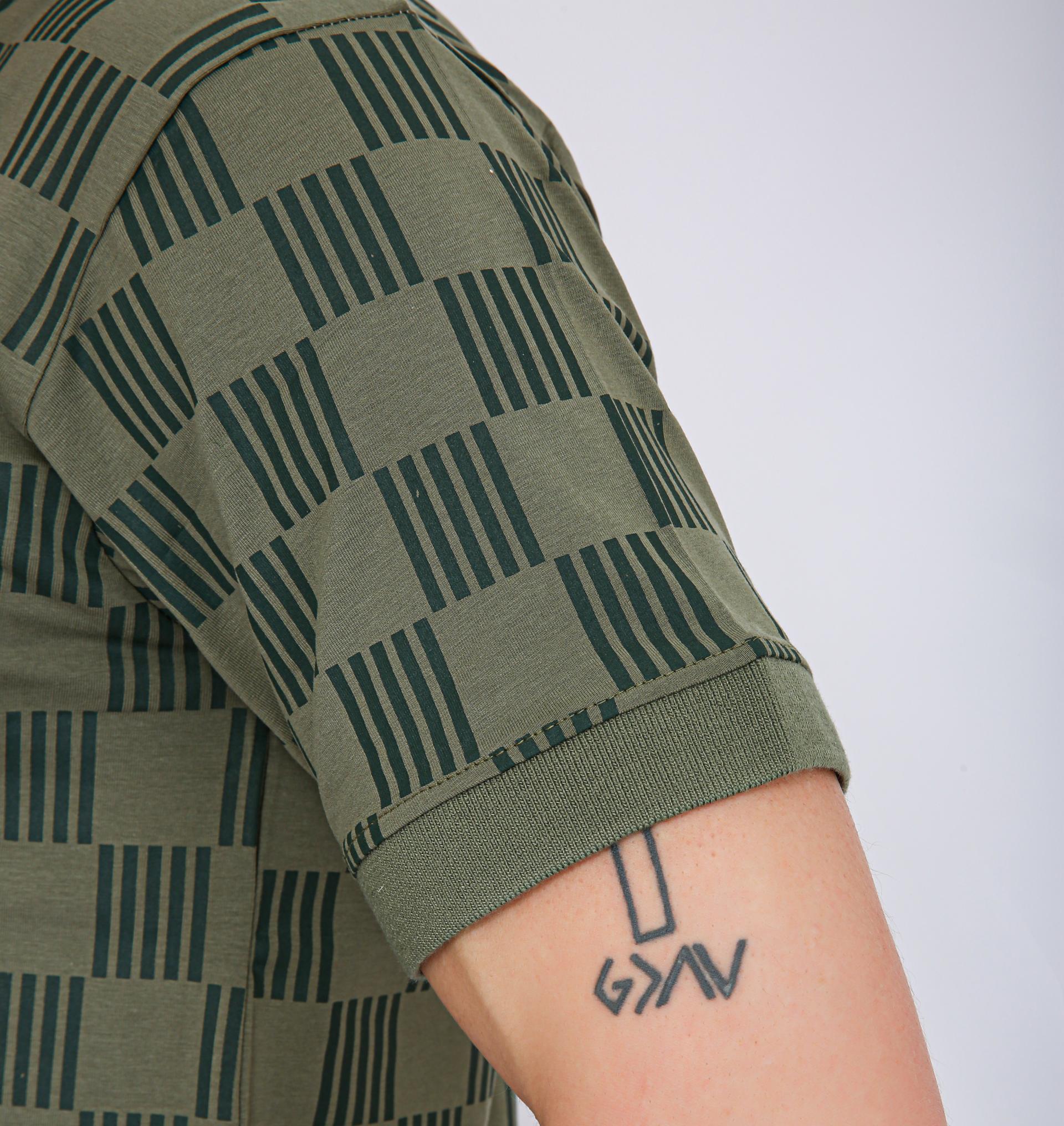 Men's Premium Printed Polo T-Shirt  - Green