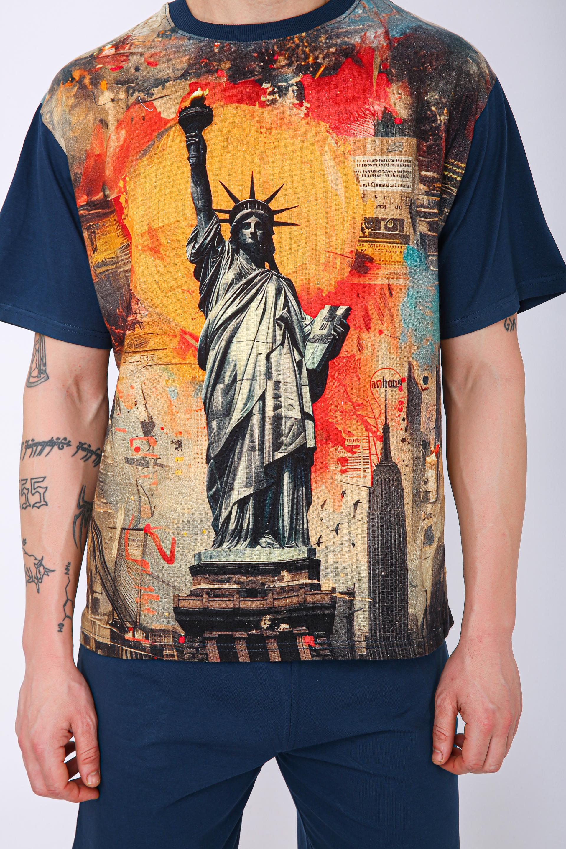 Premium Printed Co-Ord Set - Statue Of Liberty