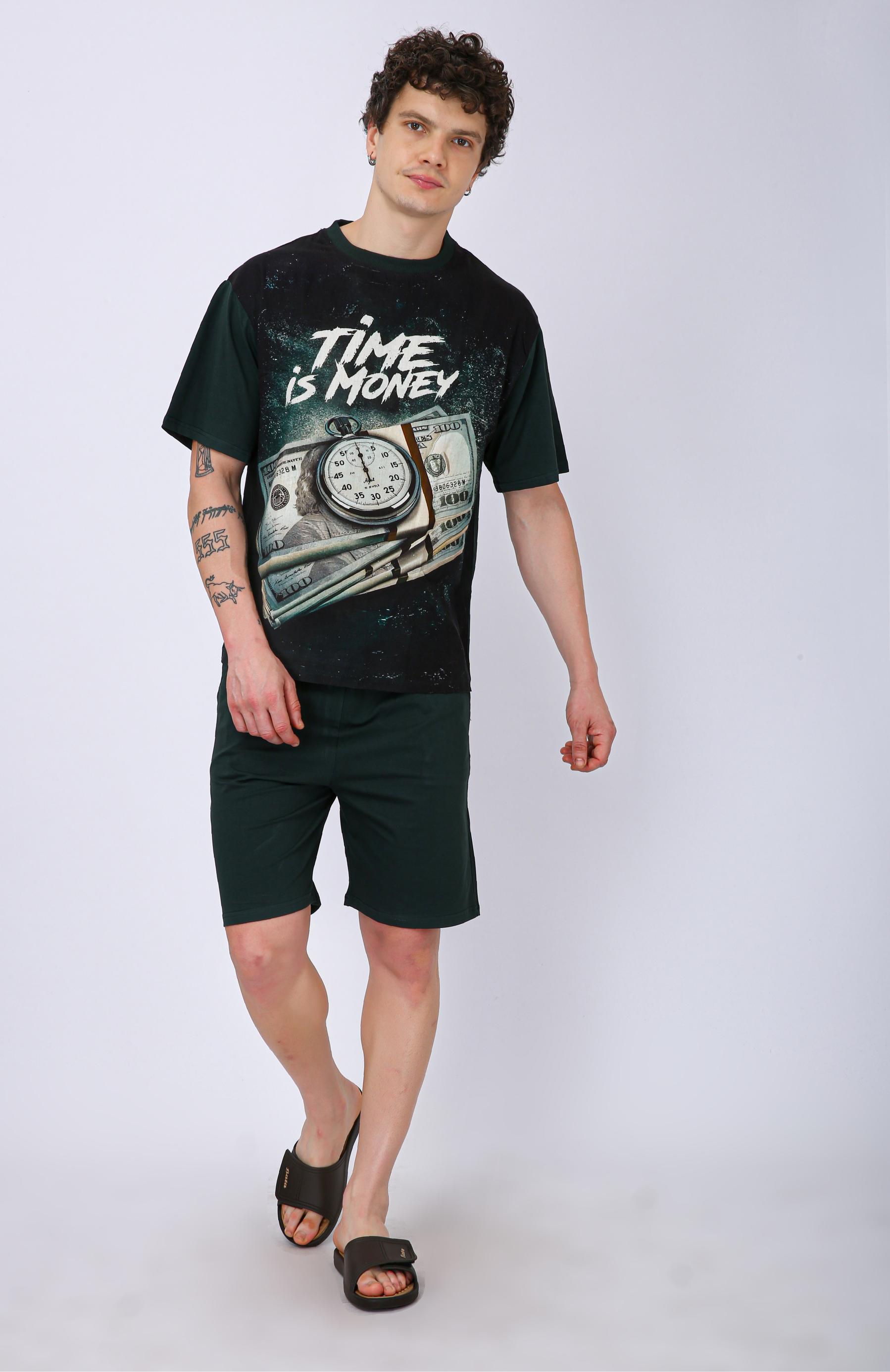 Premium Printed Co-Ord Set - Time Is Money