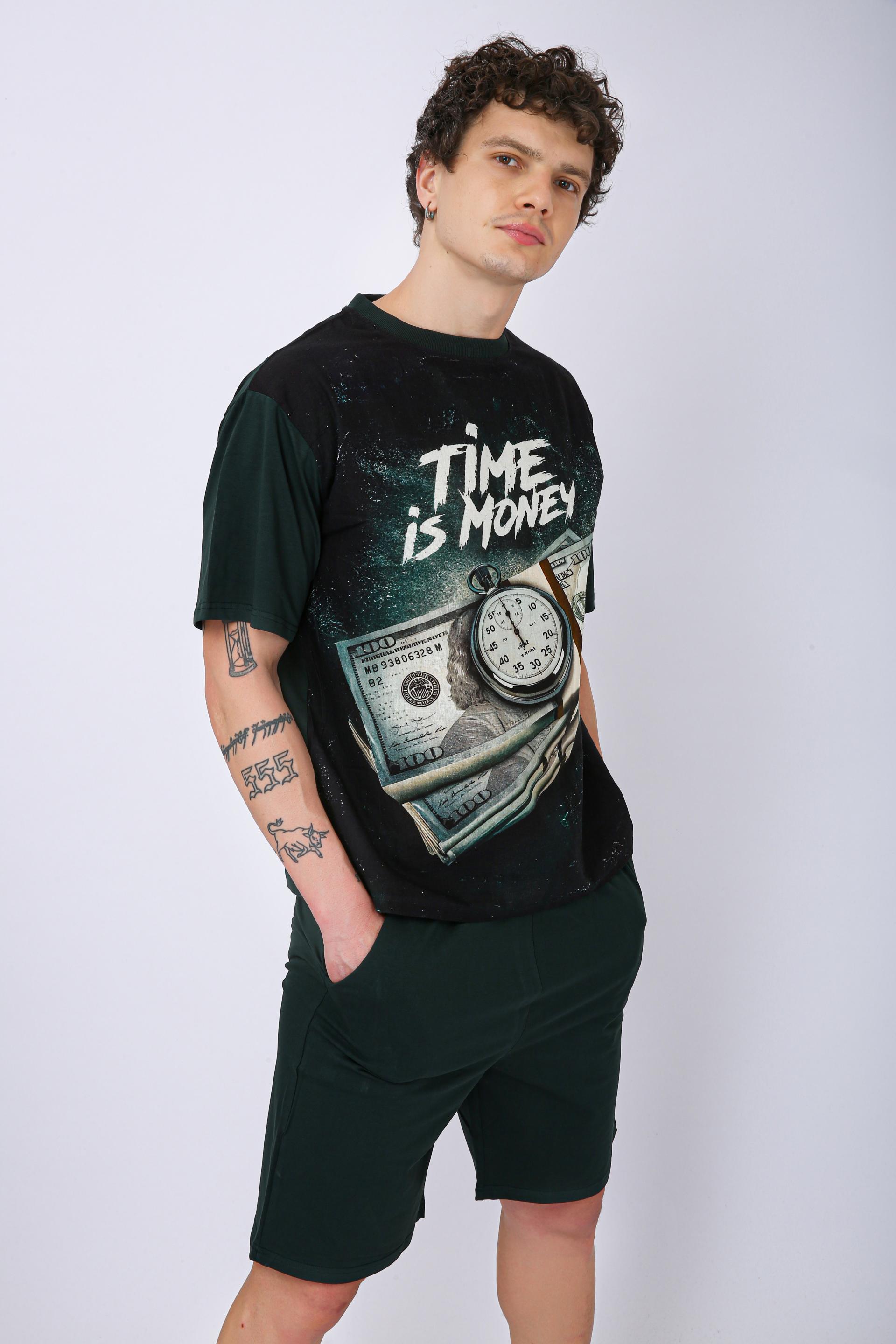 Premium Printed Co-Ord Set - Time Is Money