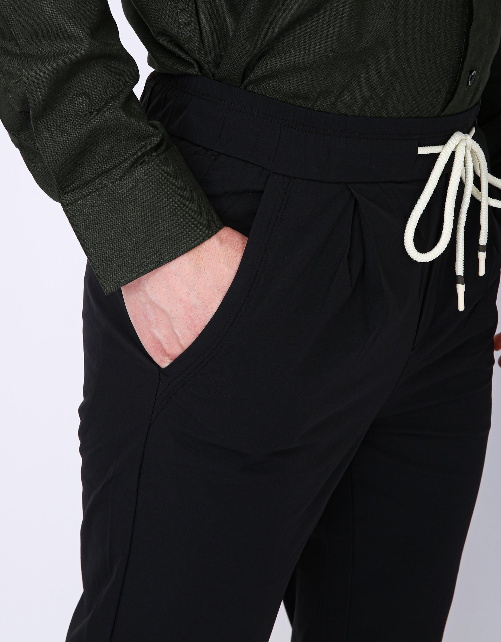 Men's Premium Drawstring Casual Trousers - Dark Grey