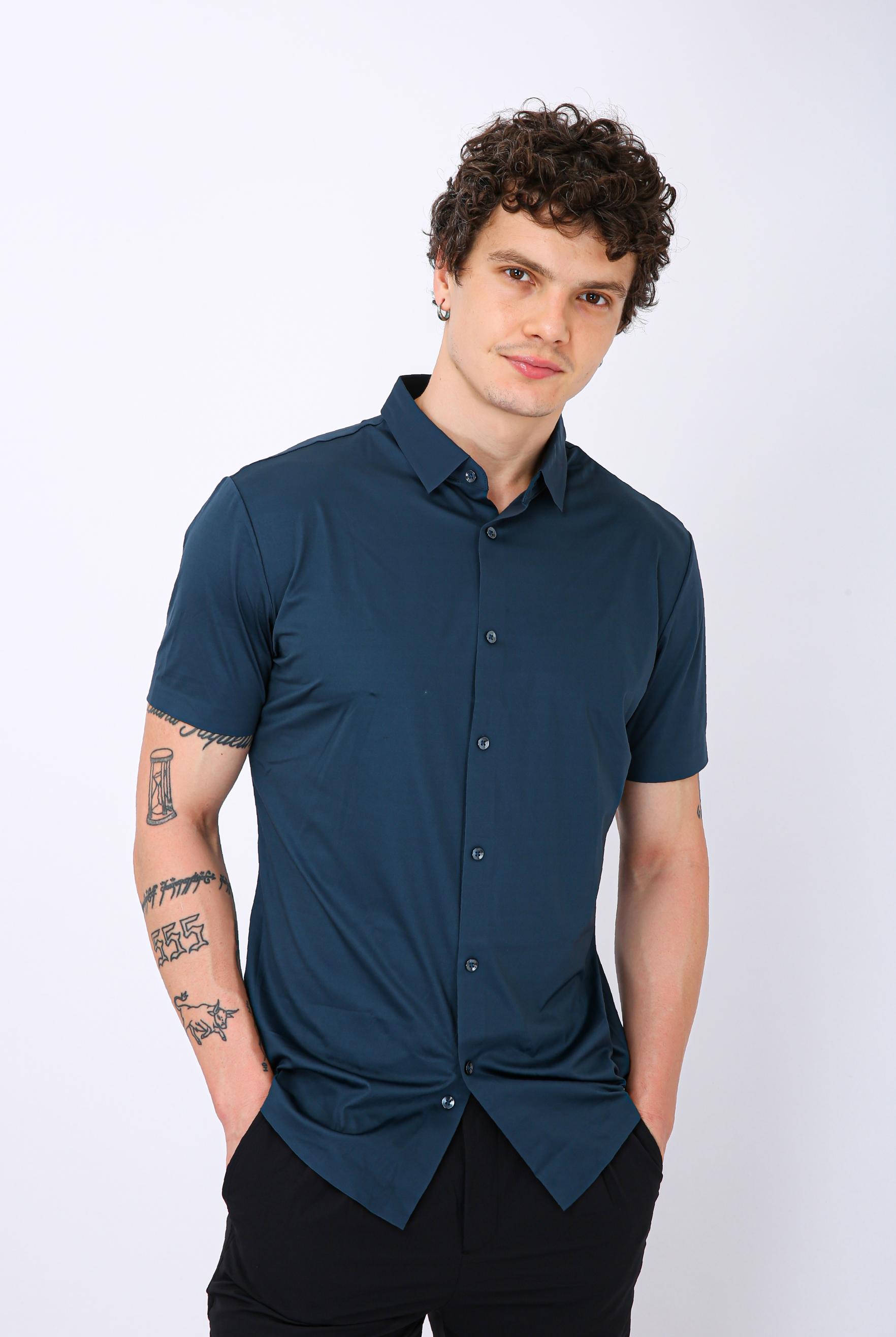 Men's Premium Solid Half Formal Shirt - Morpich