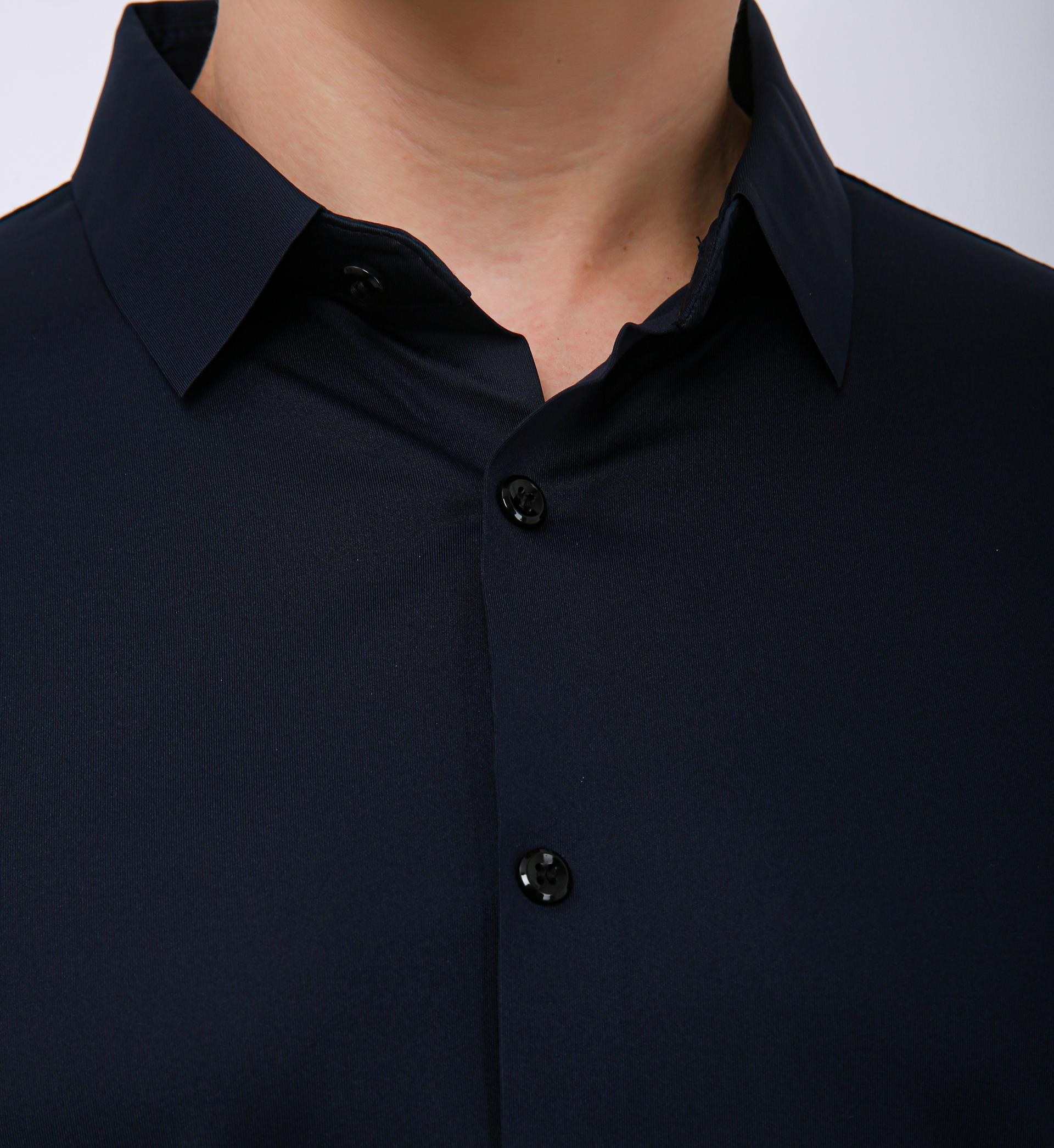 Premium Solid Formal Shirt  - Navy