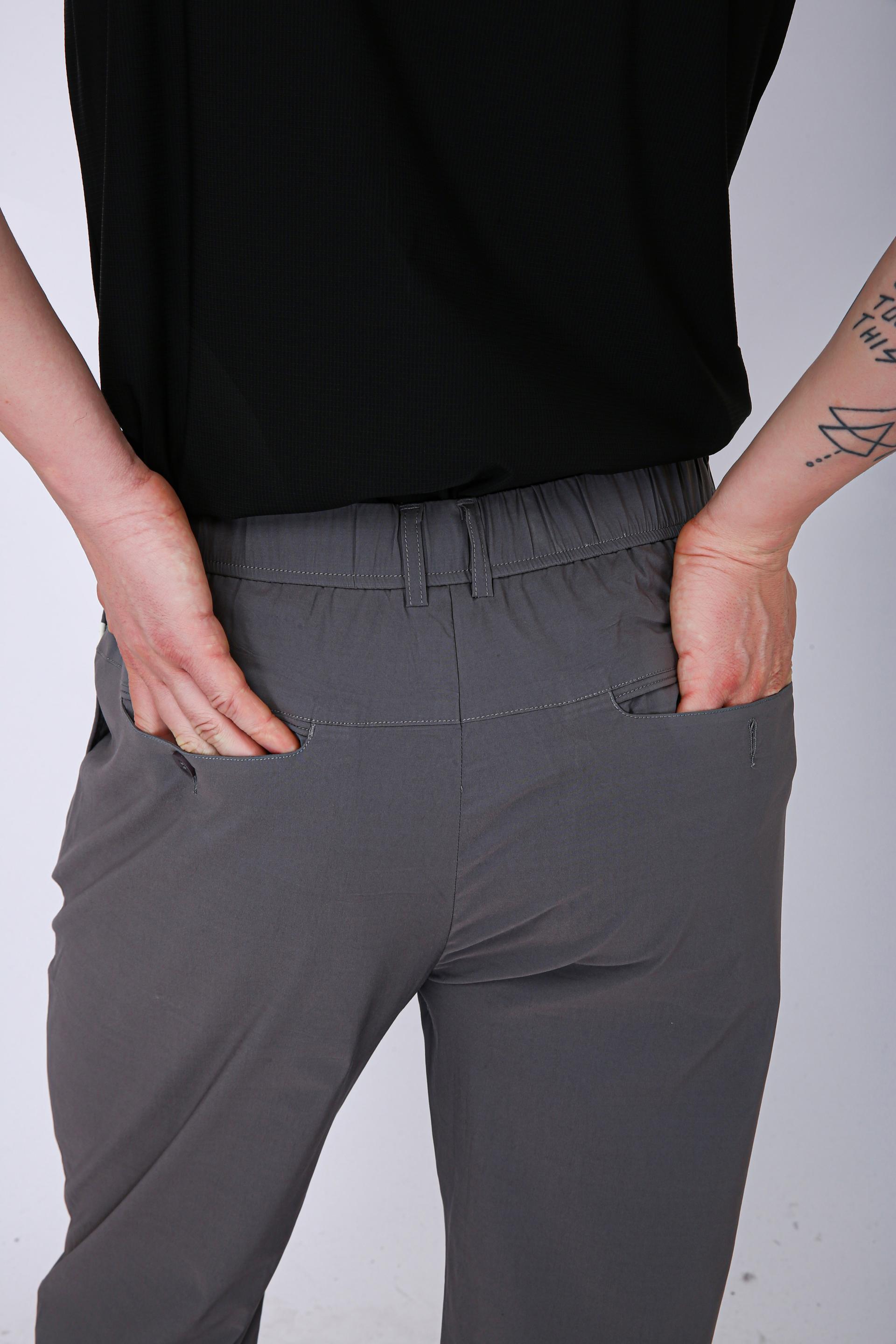 Men's Premium Drawstring Casual Trousers - Plain Green